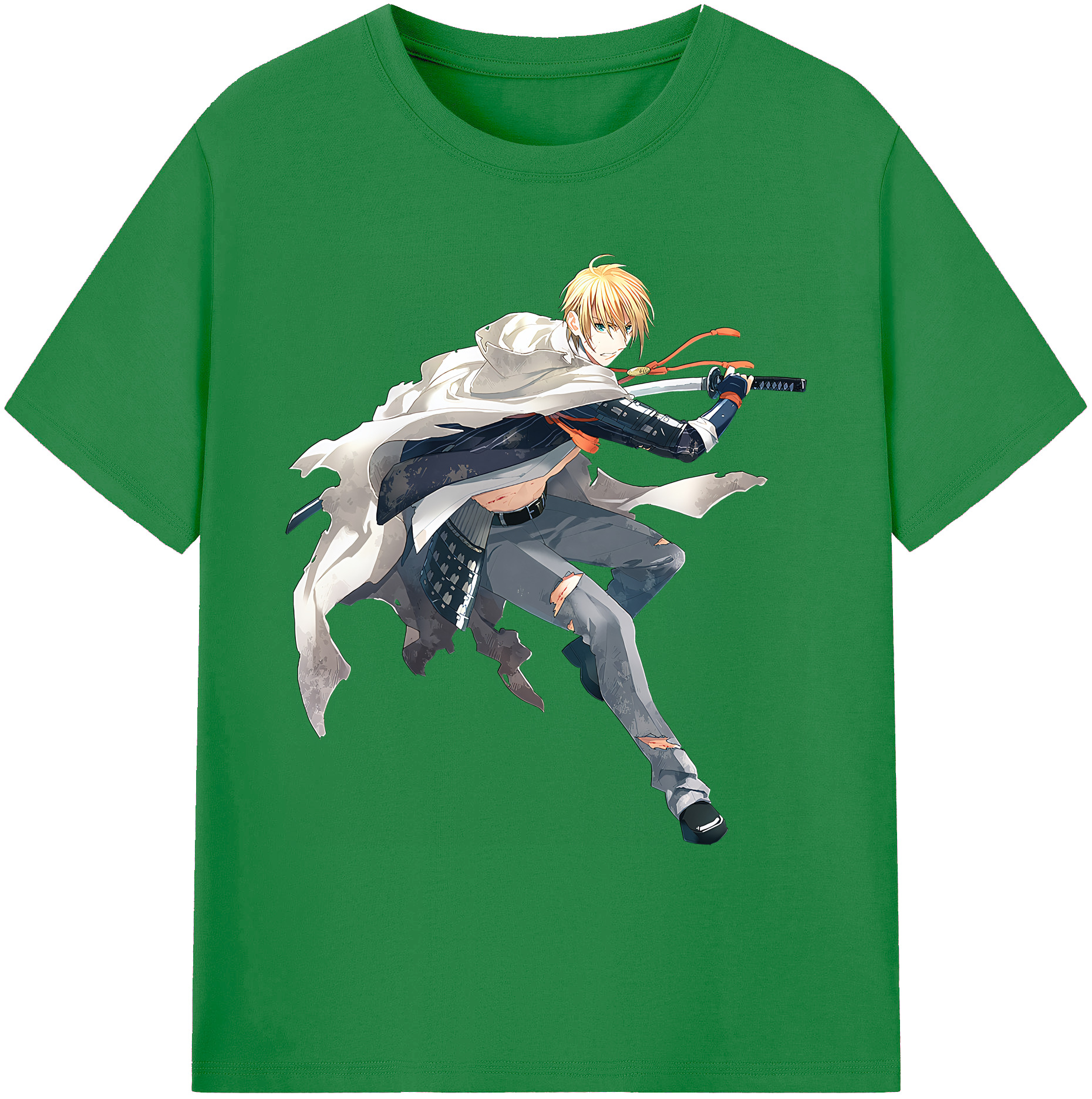 （画像用） 刀剣乱舞 Touken Ranbu 綿100％ メンズ半袖Tシャツ｜肌触りやわらか＆通気性