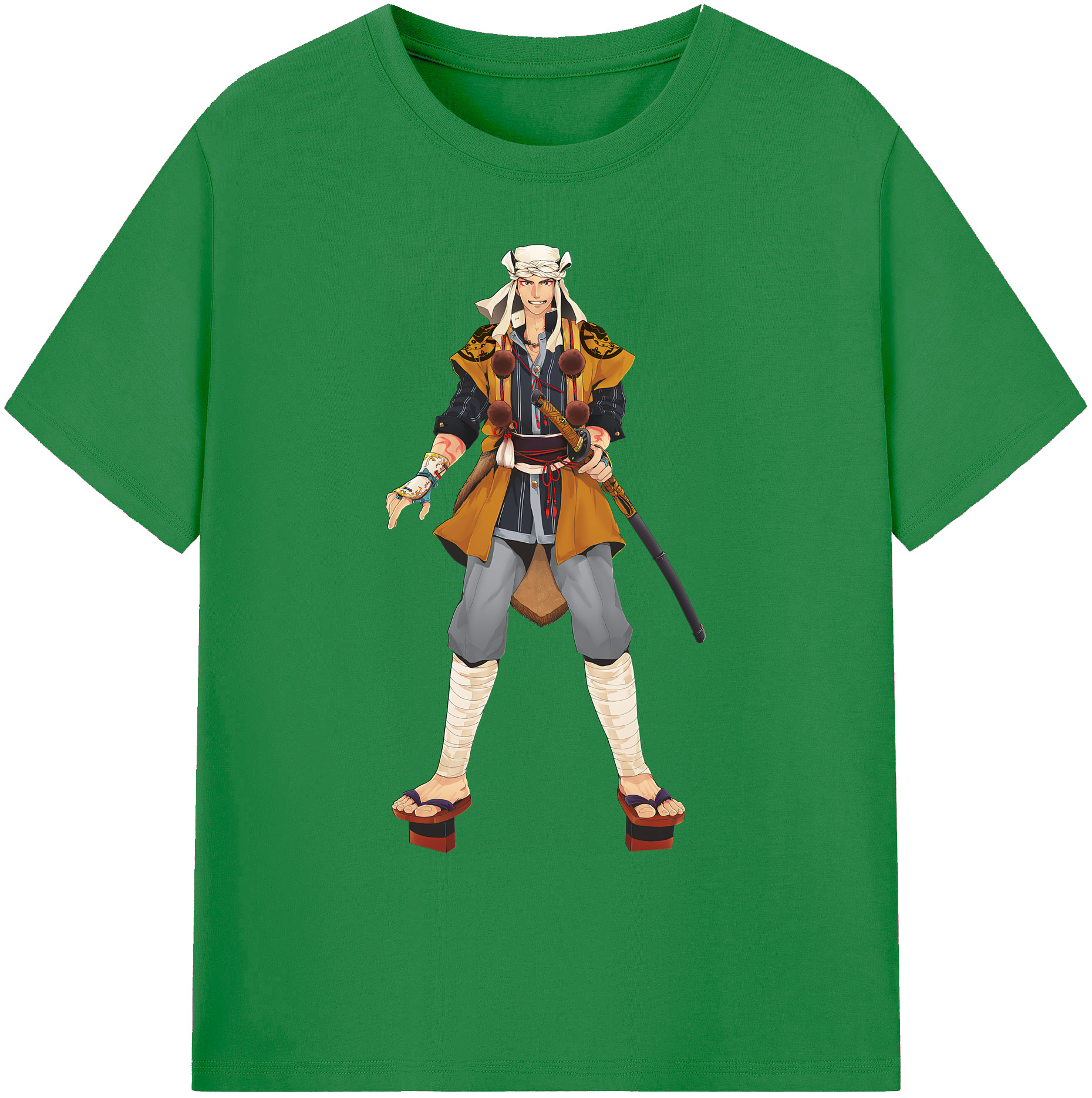 （画像用） 刀剣乱舞 Touken Ranbu 綿100％ メンズ半袖Tシャツ｜肌触りやわらか＆通気性