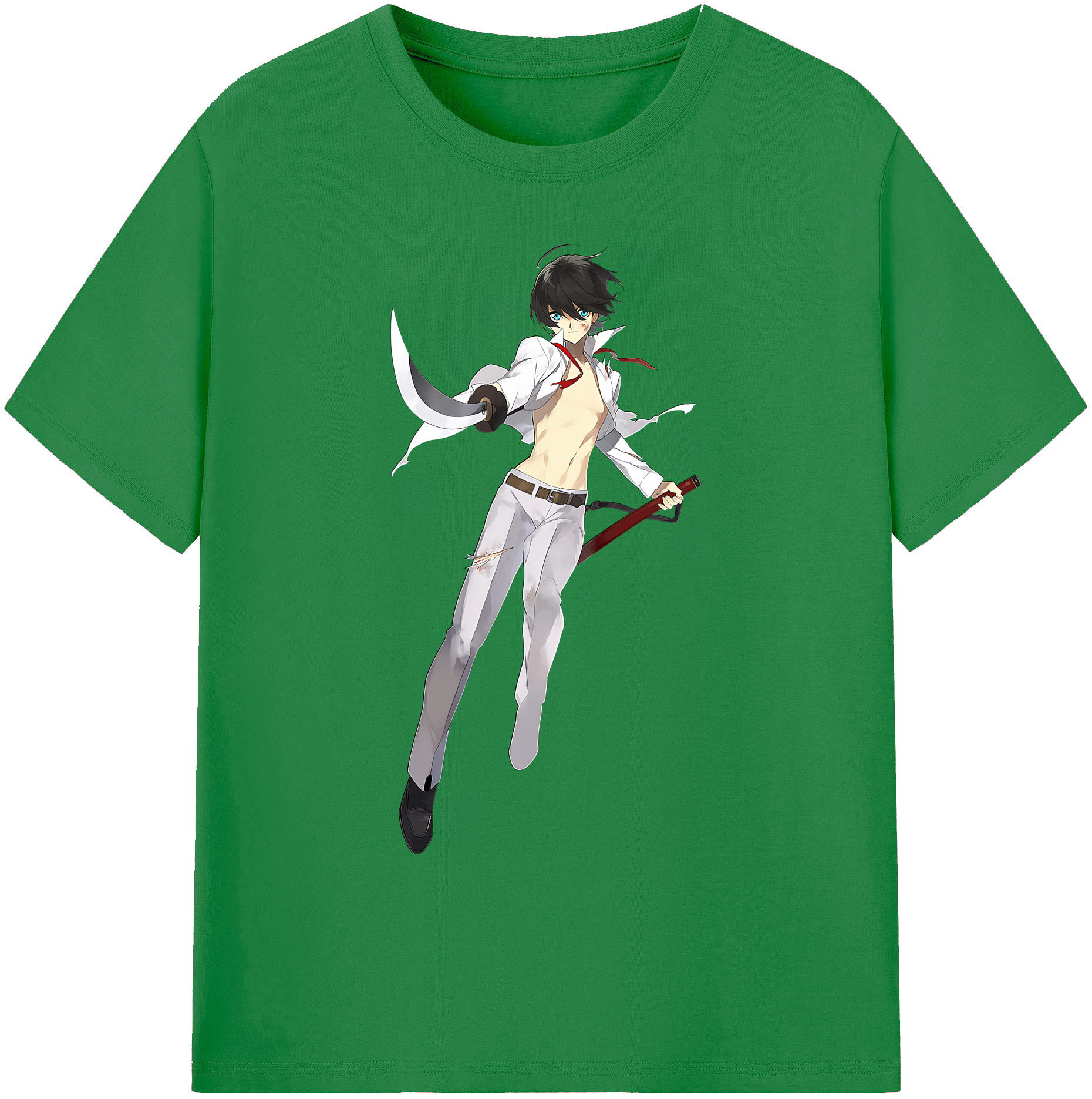 （画像用） 刀剣乱舞 Touken Ranbu 綿100％ メンズ半袖Tシャツ｜肌触りやわらか＆通気性