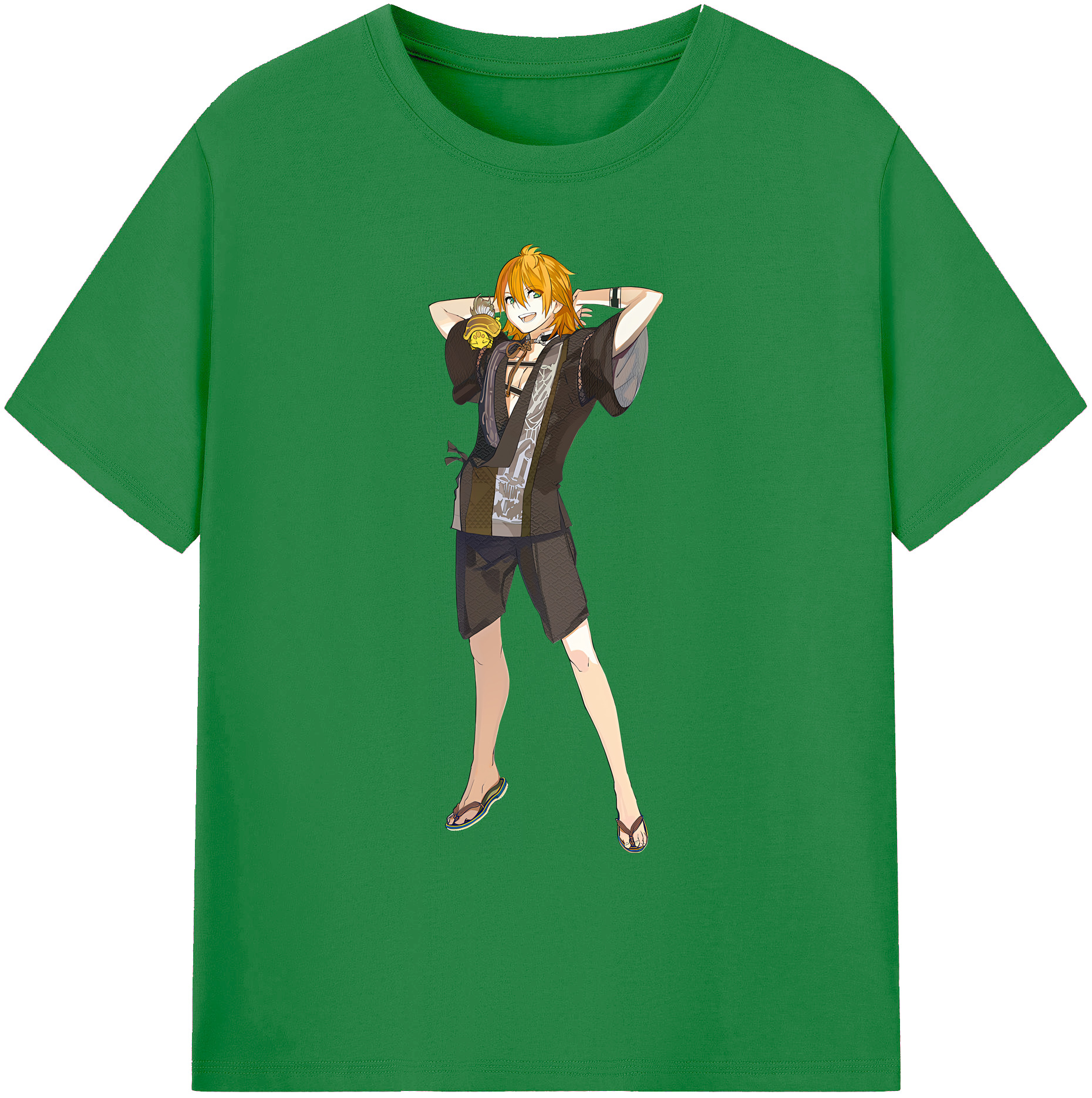 （画像用） 刀剣乱舞 Touken Ranbu 綿100％ メンズ半袖Tシャツ｜肌触りやわらか＆通気性