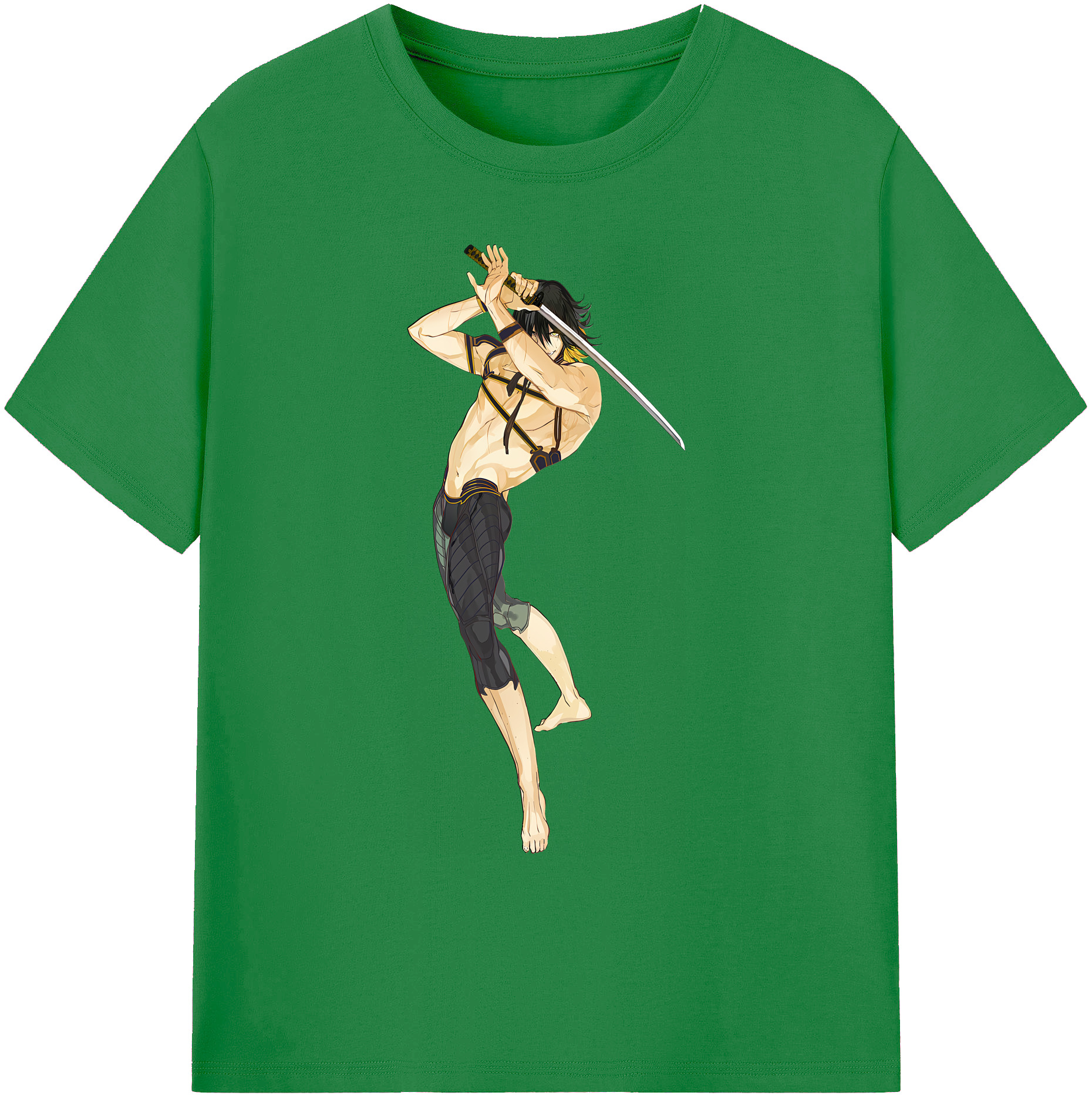 （画像用） 刀剣乱舞 Touken Ranbu 綿100％ メンズ半袖Tシャツ｜肌触りやわらか＆通気性
