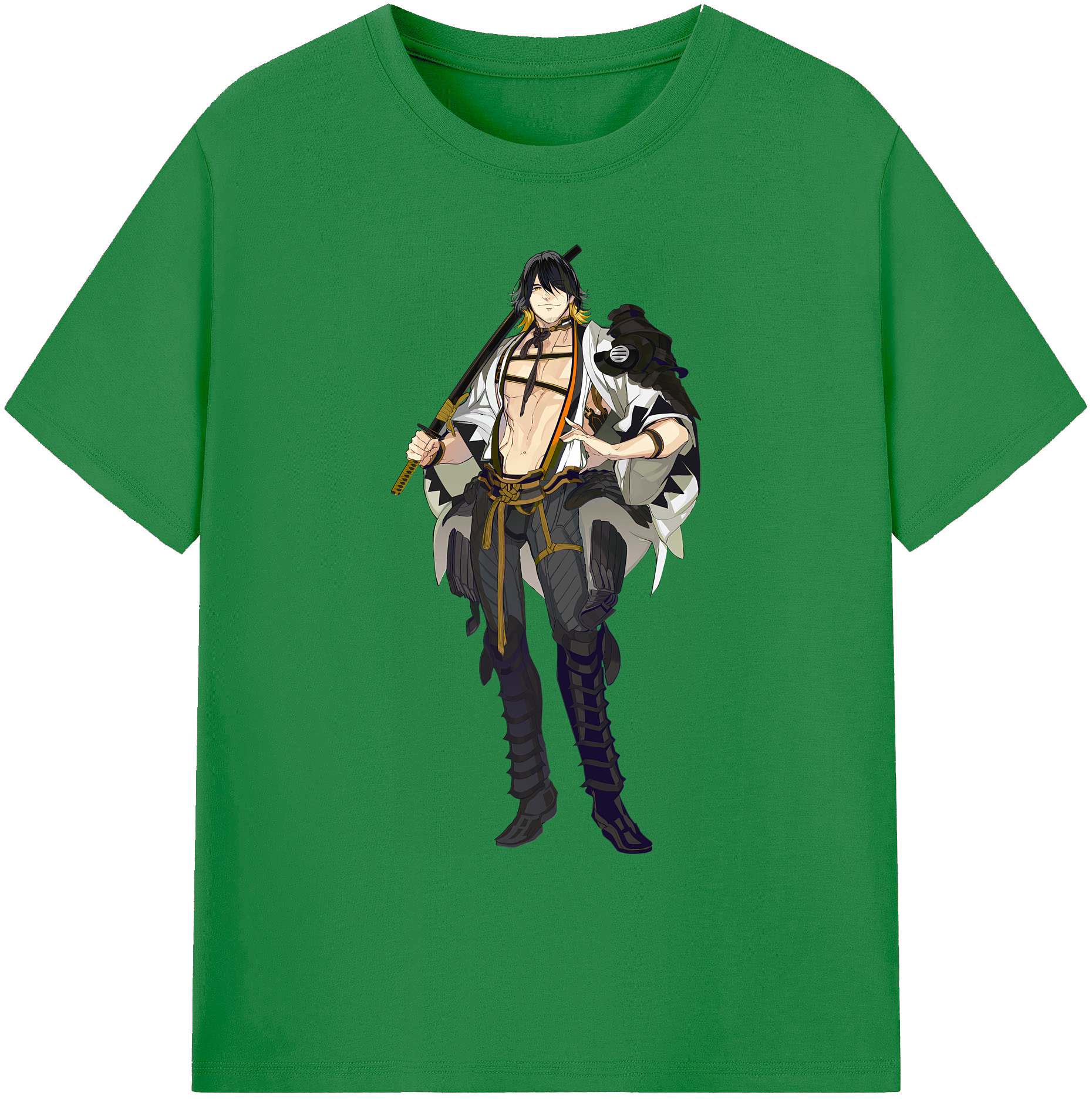 （画像用） 刀剣乱舞 Touken Ranbu 綿100％ メンズ半袖Tシャツ｜肌触りやわらか＆通気性