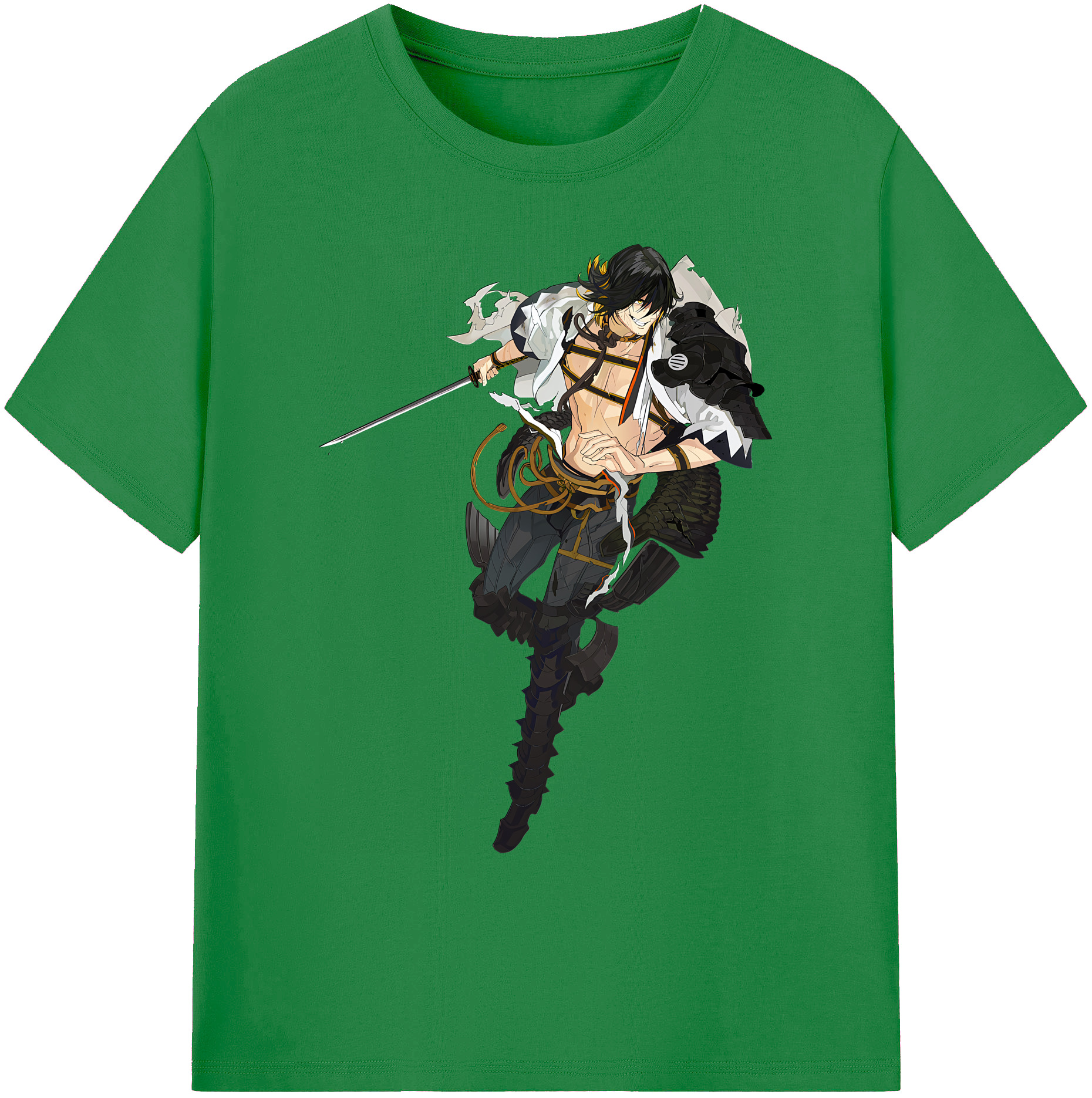 （画像用） 刀剣乱舞 Touken Ranbu 綿100％ メンズ半袖Tシャツ｜肌触りやわらか＆通気性