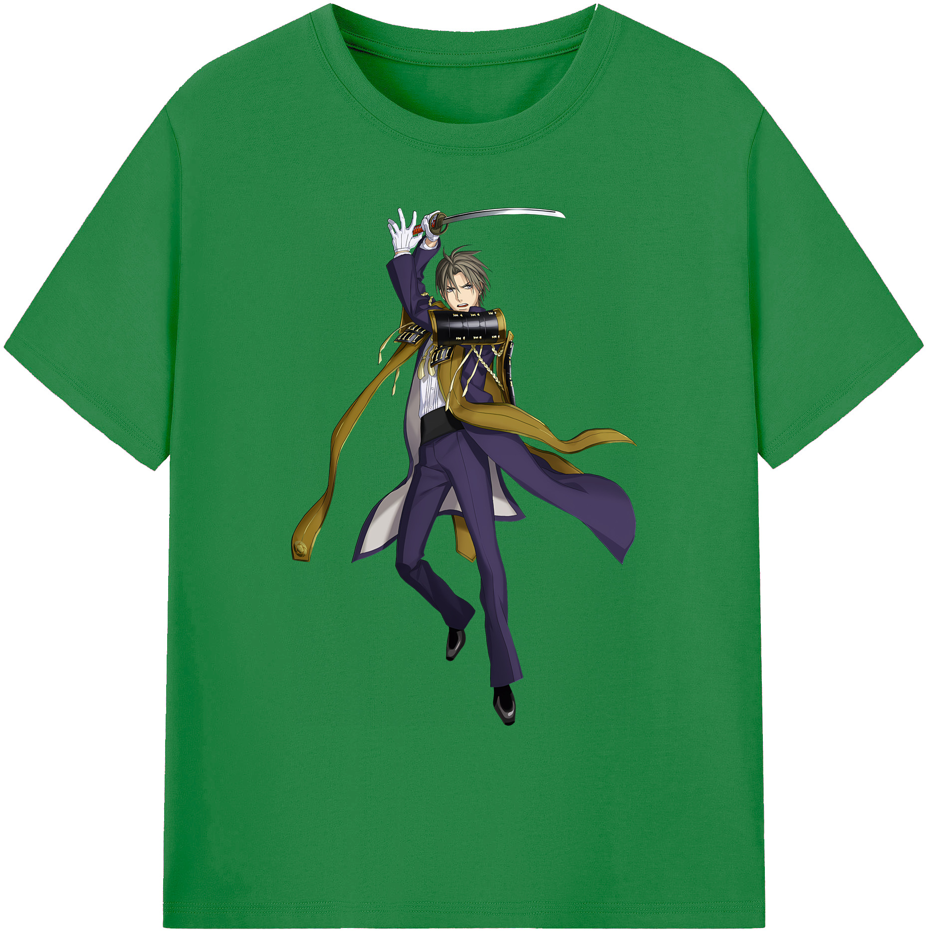 （画像用） 刀剣乱舞 Touken Ranbu 綿100％ メンズ半袖Tシャツ｜肌触りやわらか＆通気性