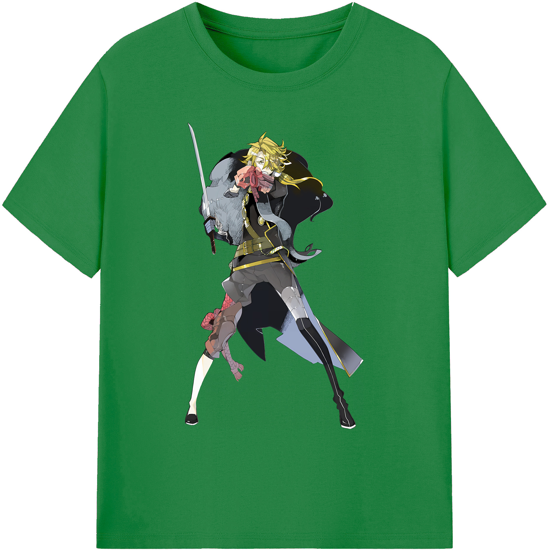 （画像用） 刀剣乱舞 Touken Ranbu 綿100％ メンズ半袖Tシャツ｜肌触りやわらか＆通気性