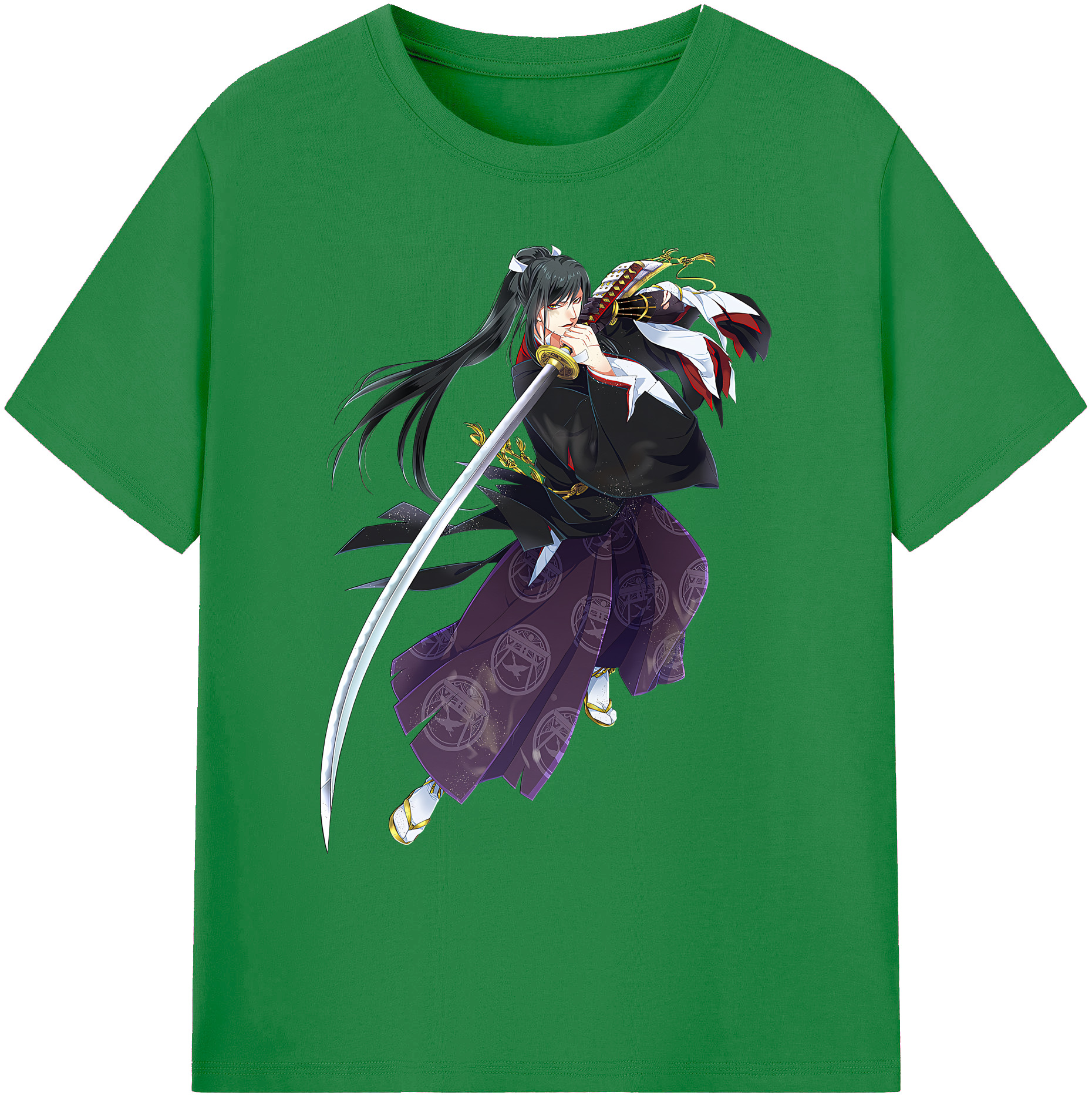 （画像用） 刀剣乱舞 Touken Ranbu 綿100％ メンズ半袖Tシャツ｜肌触りやわらか＆通気性