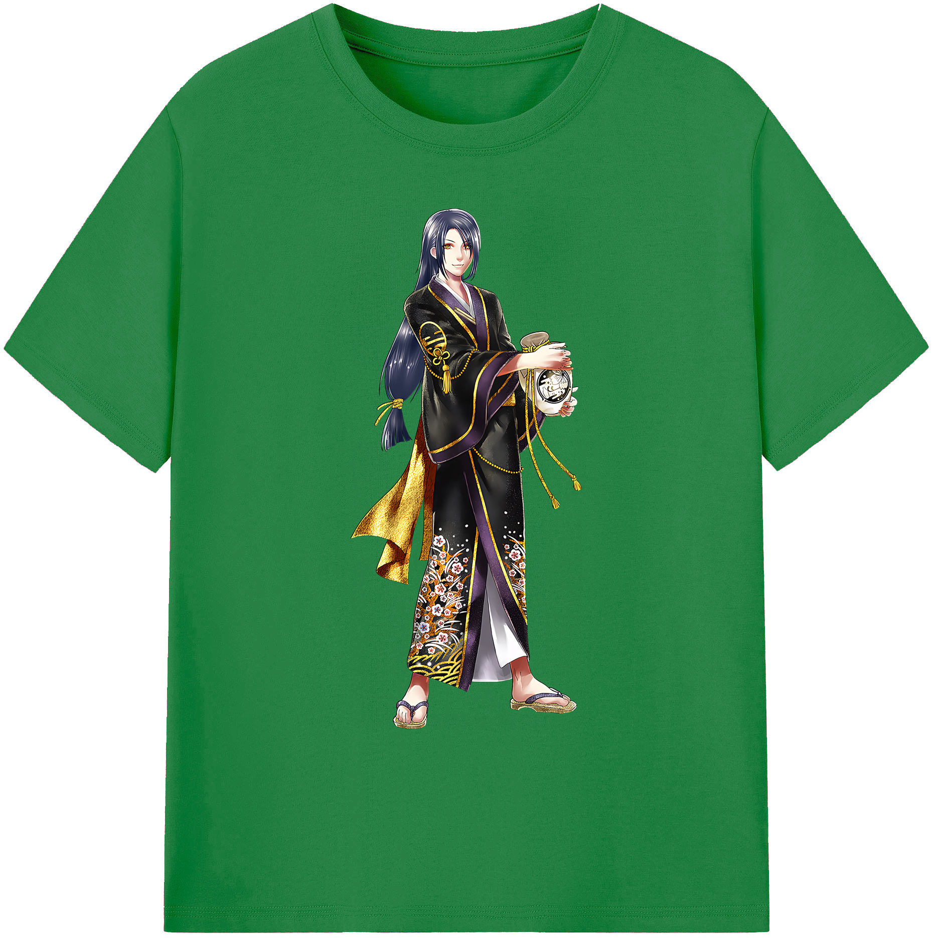 （画像用） 刀剣乱舞 Touken Ranbu 綿100％ メンズ半袖Tシャツ｜肌触りやわらか＆通気性