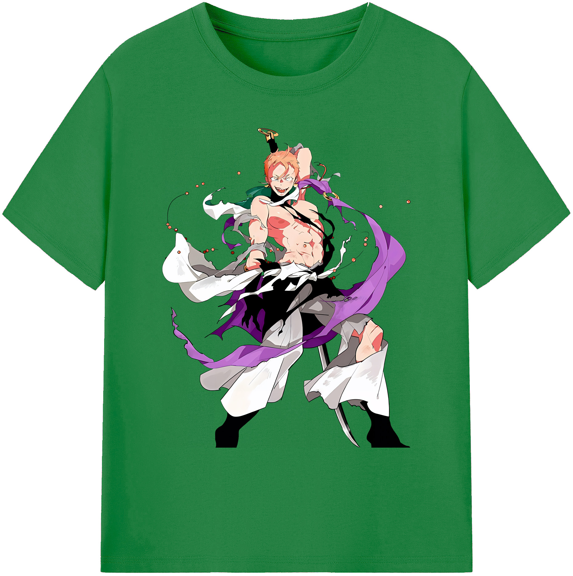 （画像用） 刀剣乱舞 Touken Ranbu 綿100％ メンズ半袖Tシャツ｜肌触りやわらか＆通気性
