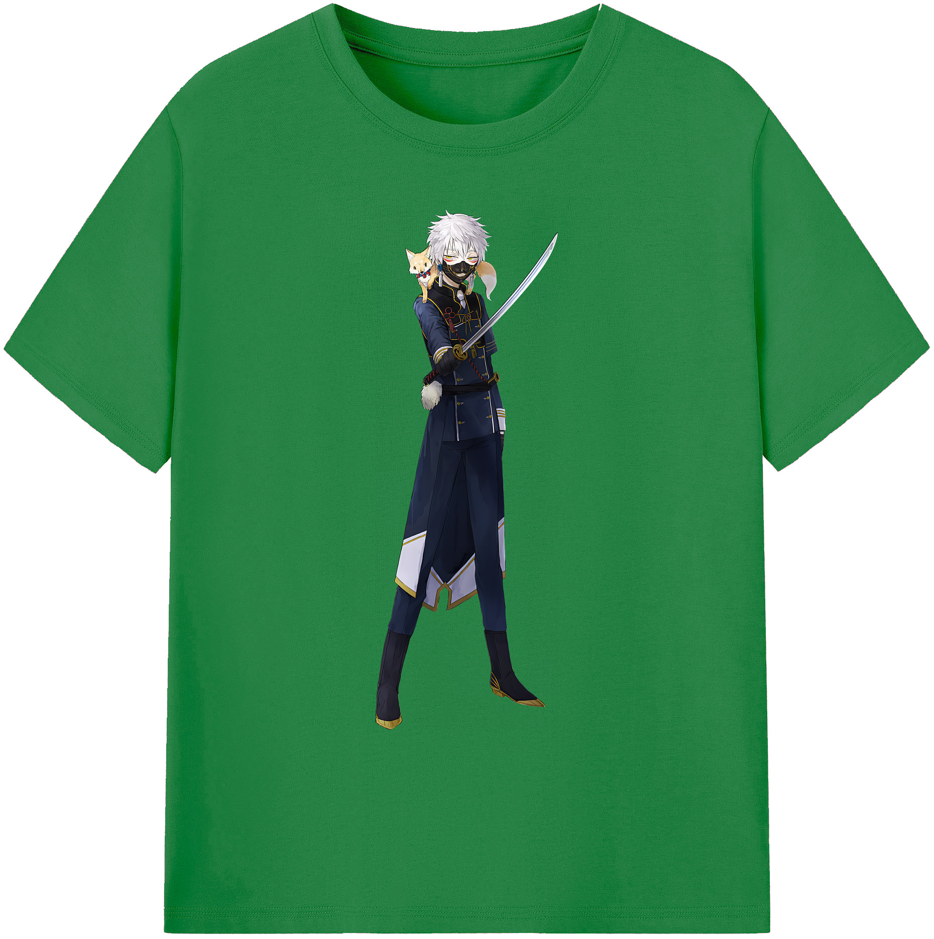 （画像用） 刀剣乱舞 Touken Ranbu 綿100％ メンズ半袖Tシャツ｜肌触りやわらか＆通気性