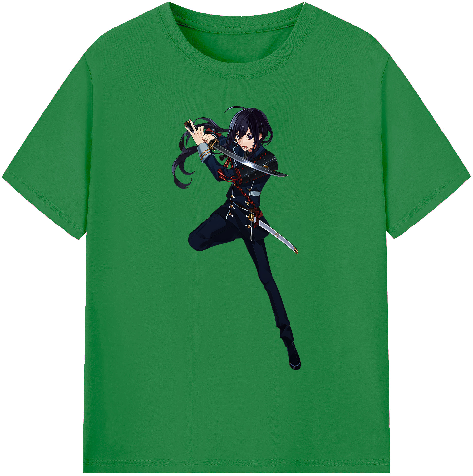 （画像用） 刀剣乱舞 Touken Ranbu 綿100％ メンズ半袖Tシャツ｜肌触りやわらか＆通気性