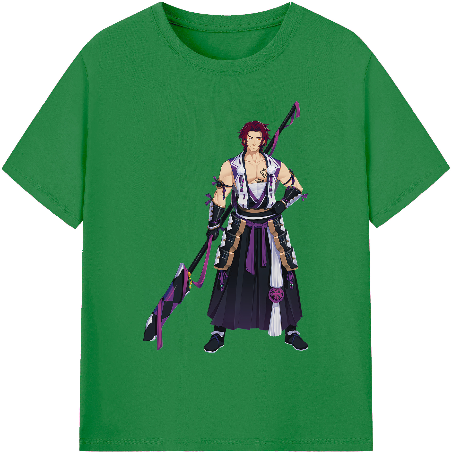 （画像用） 刀剣乱舞 Touken Ranbu 綿100％ メンズ半袖Tシャツ｜肌触りやわらか＆通気性