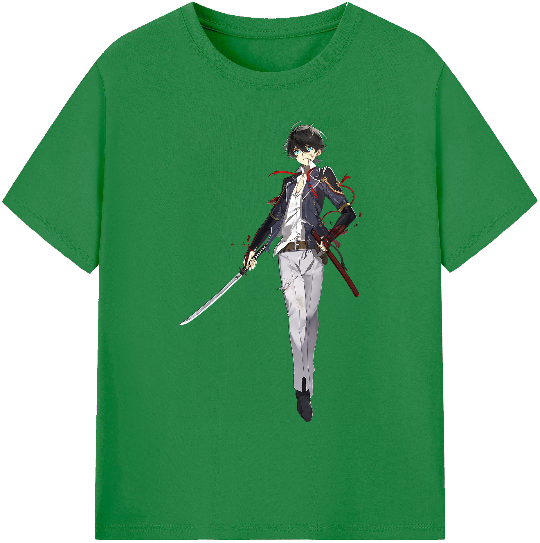 （画像用） 刀剣乱舞 Touken Ranbu 綿100％ メンズ半袖Tシャツ｜肌触りやわらか＆通気性