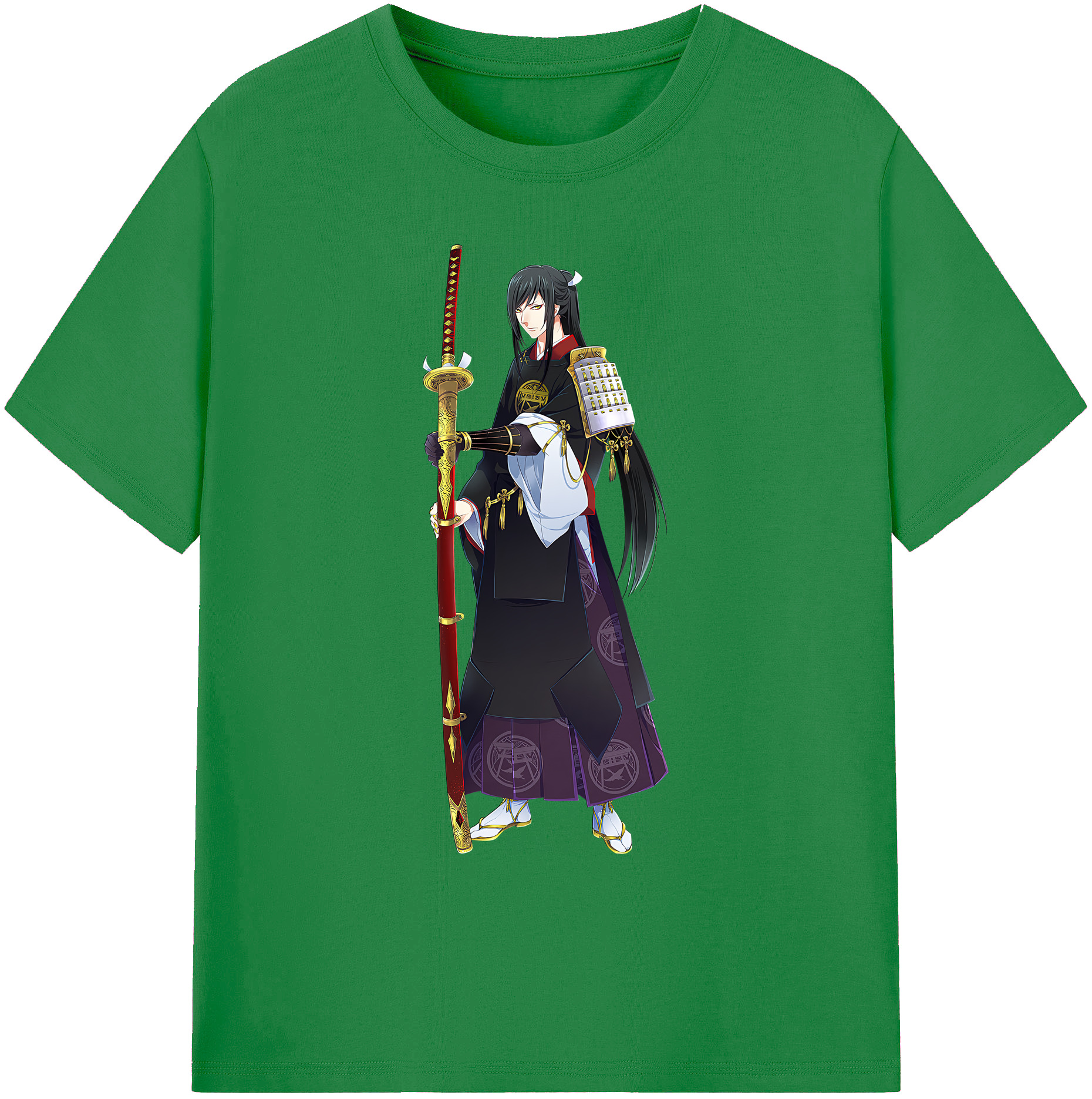 （画像用） 刀剣乱舞 Touken Ranbu 綿100％ メンズ半袖Tシャツ｜肌触りやわらか＆通気性