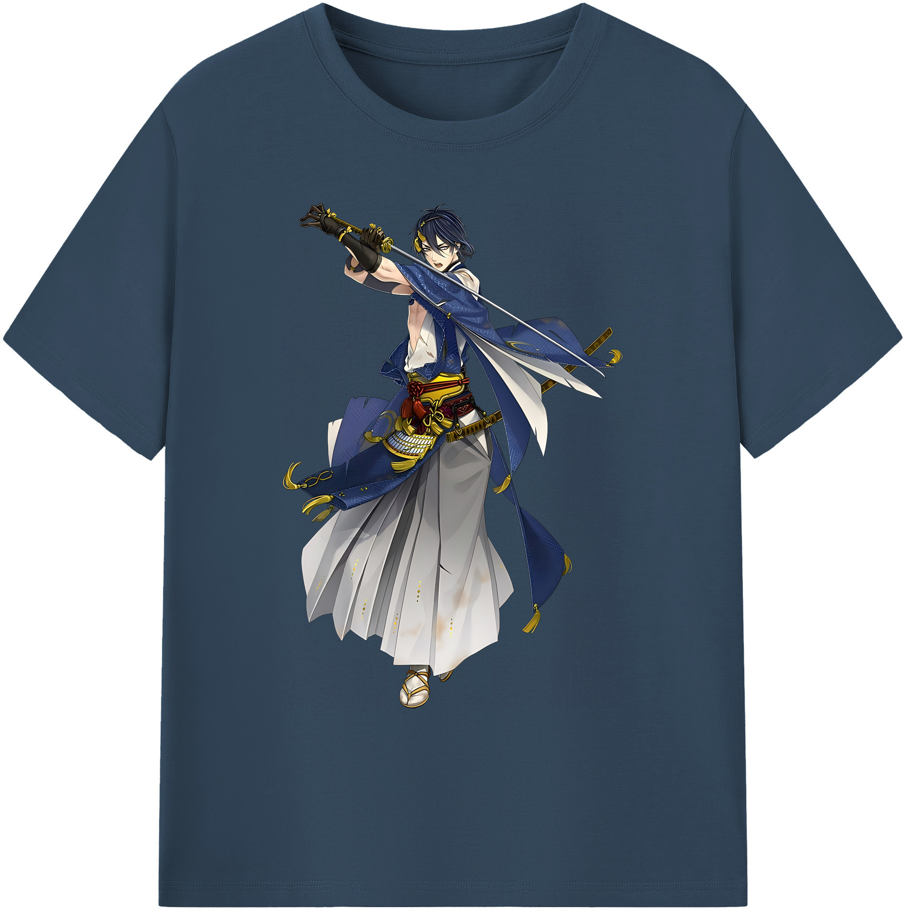 （画像用） 刀剣乱舞 Touken Ranbu 綿100％ メンズ半袖Tシャツ｜肌触りやわらか＆通気性