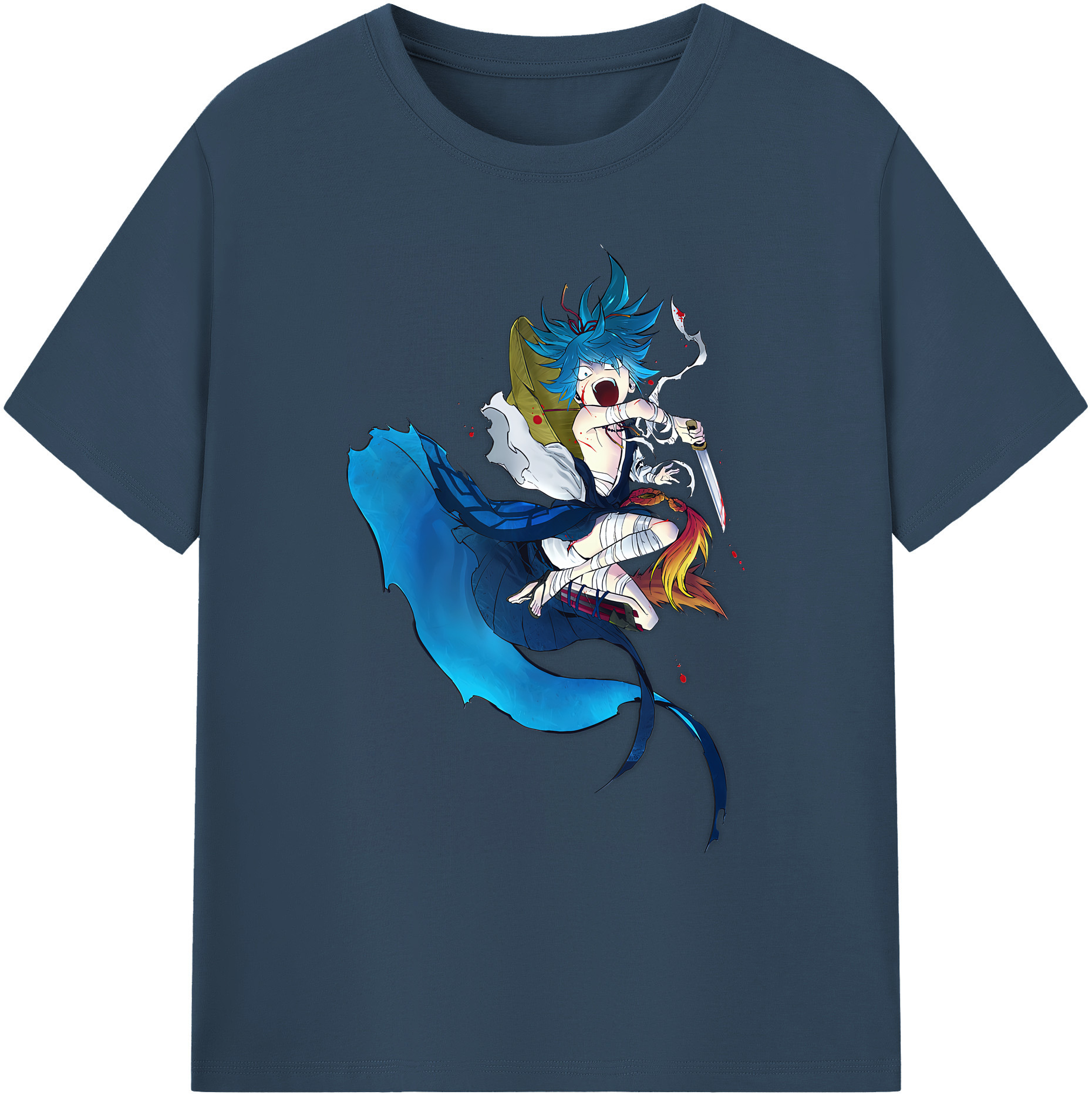 （画像用） 刀剣乱舞 Touken Ranbu 綿100％ メンズ半袖Tシャツ｜肌触りやわらか＆通気性