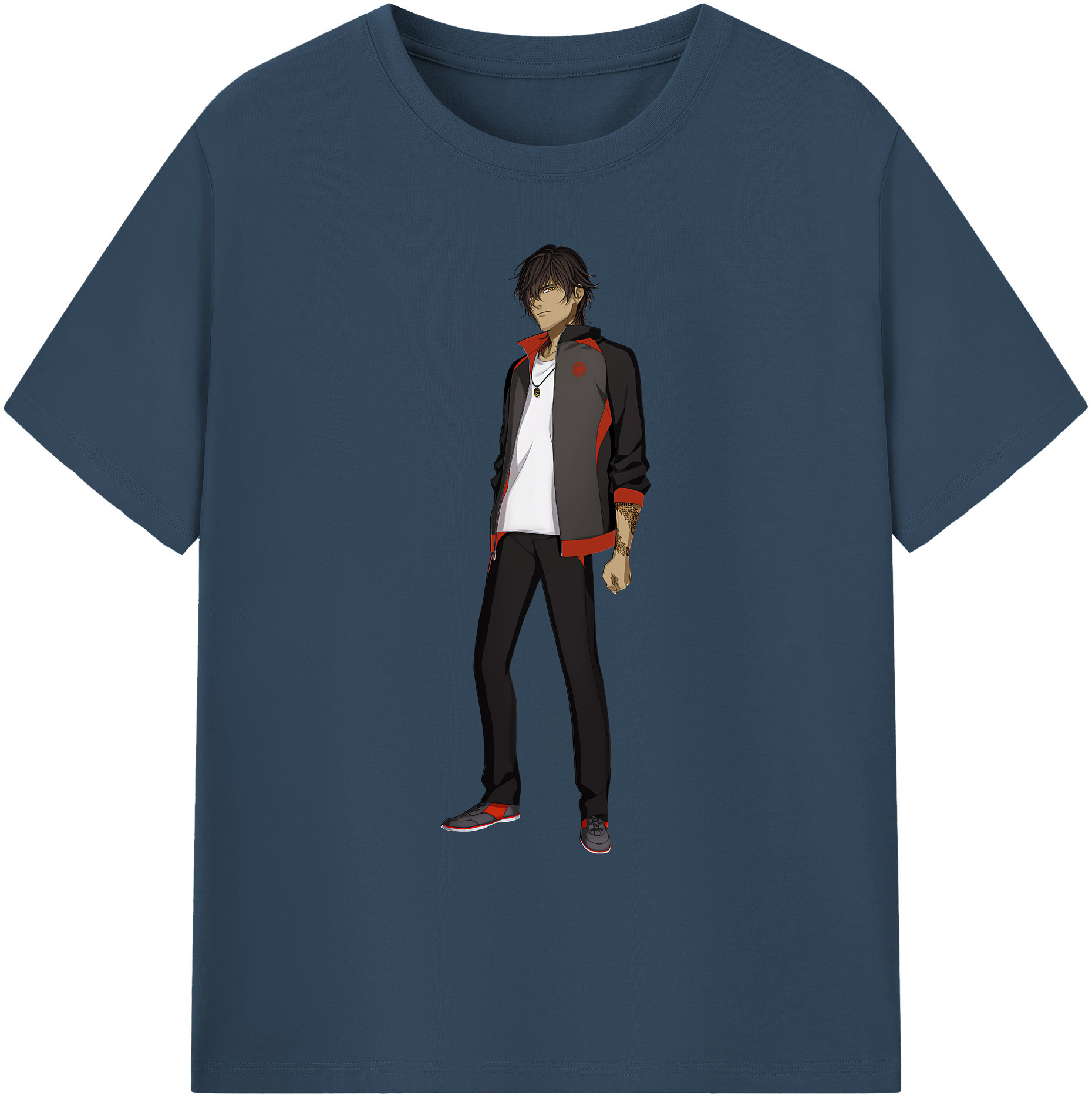（画像用） 刀剣乱舞 Touken Ranbu 綿100％ メンズ半袖Tシャツ｜肌触りやわらか＆通気性