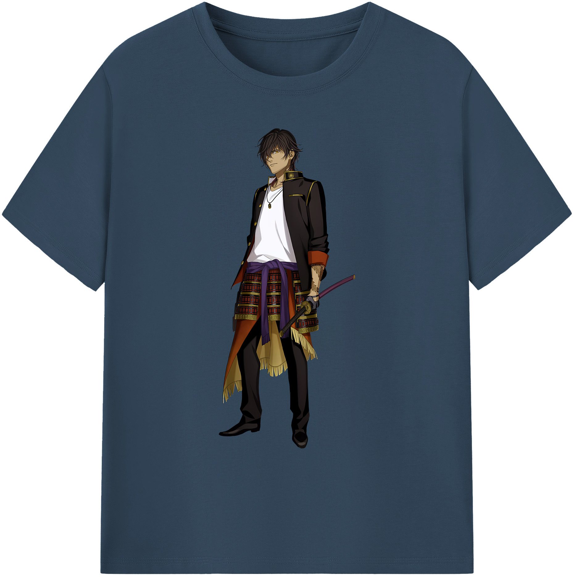 （画像用） 刀剣乱舞 Touken Ranbu 綿100％ メンズ半袖Tシャツ｜肌触りやわらか＆通気性