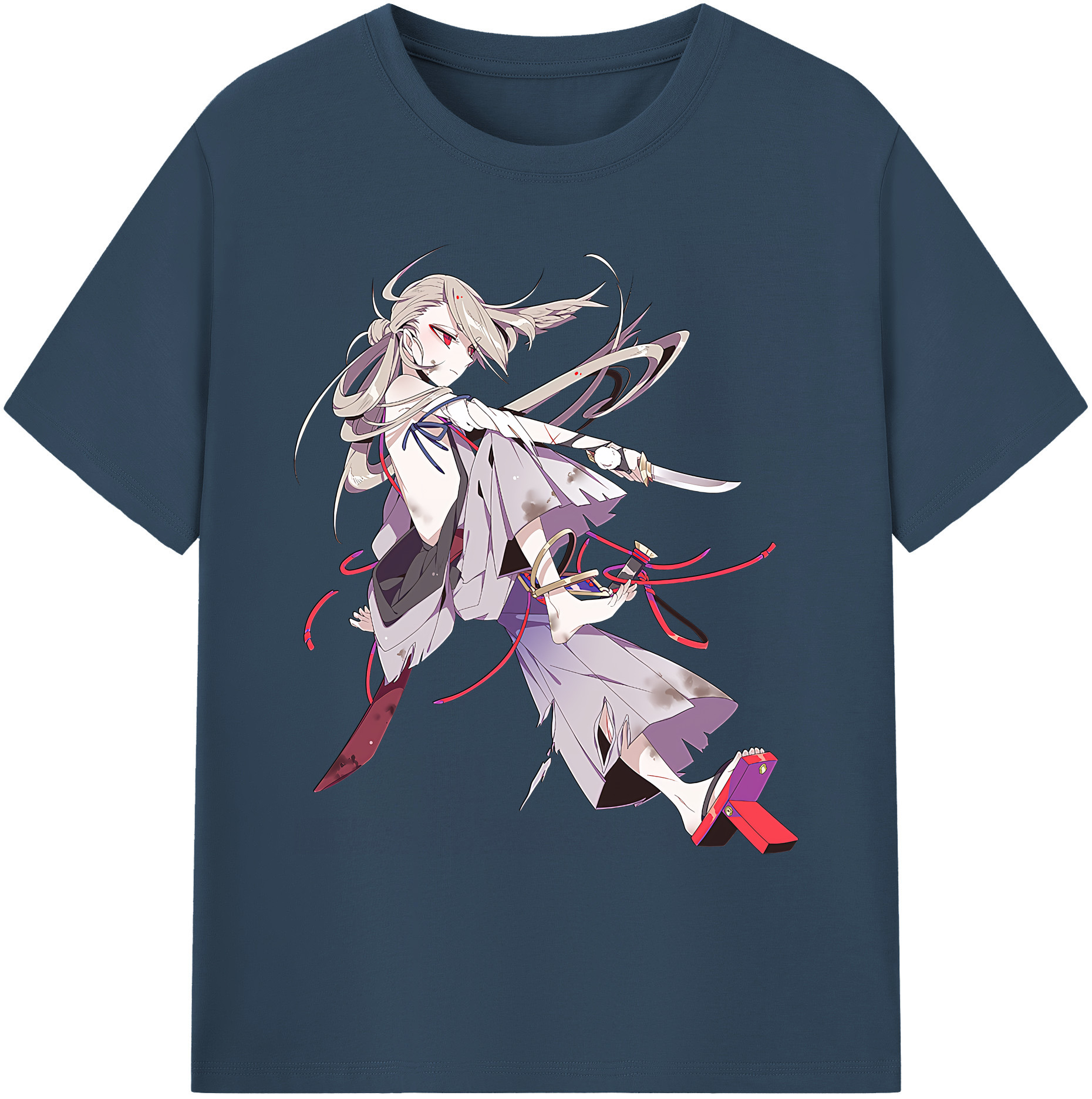 （画像用） 刀剣乱舞 Touken Ranbu 綿100％ メンズ半袖Tシャツ｜肌触りやわらか＆通気性
