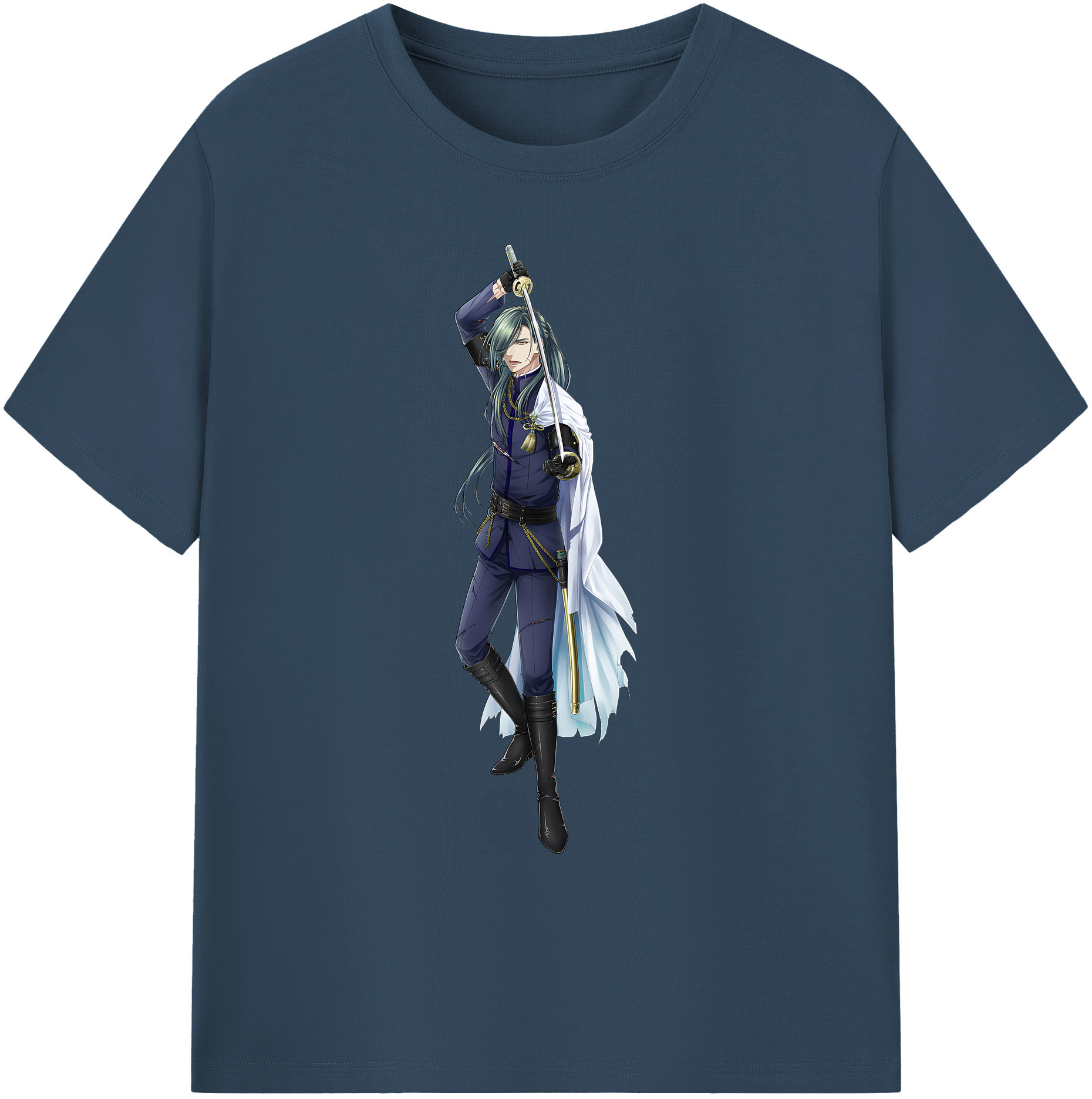 （画像用） 刀剣乱舞 Touken Ranbu 綿100％ メンズ半袖Tシャツ｜肌触りやわらか＆通気性