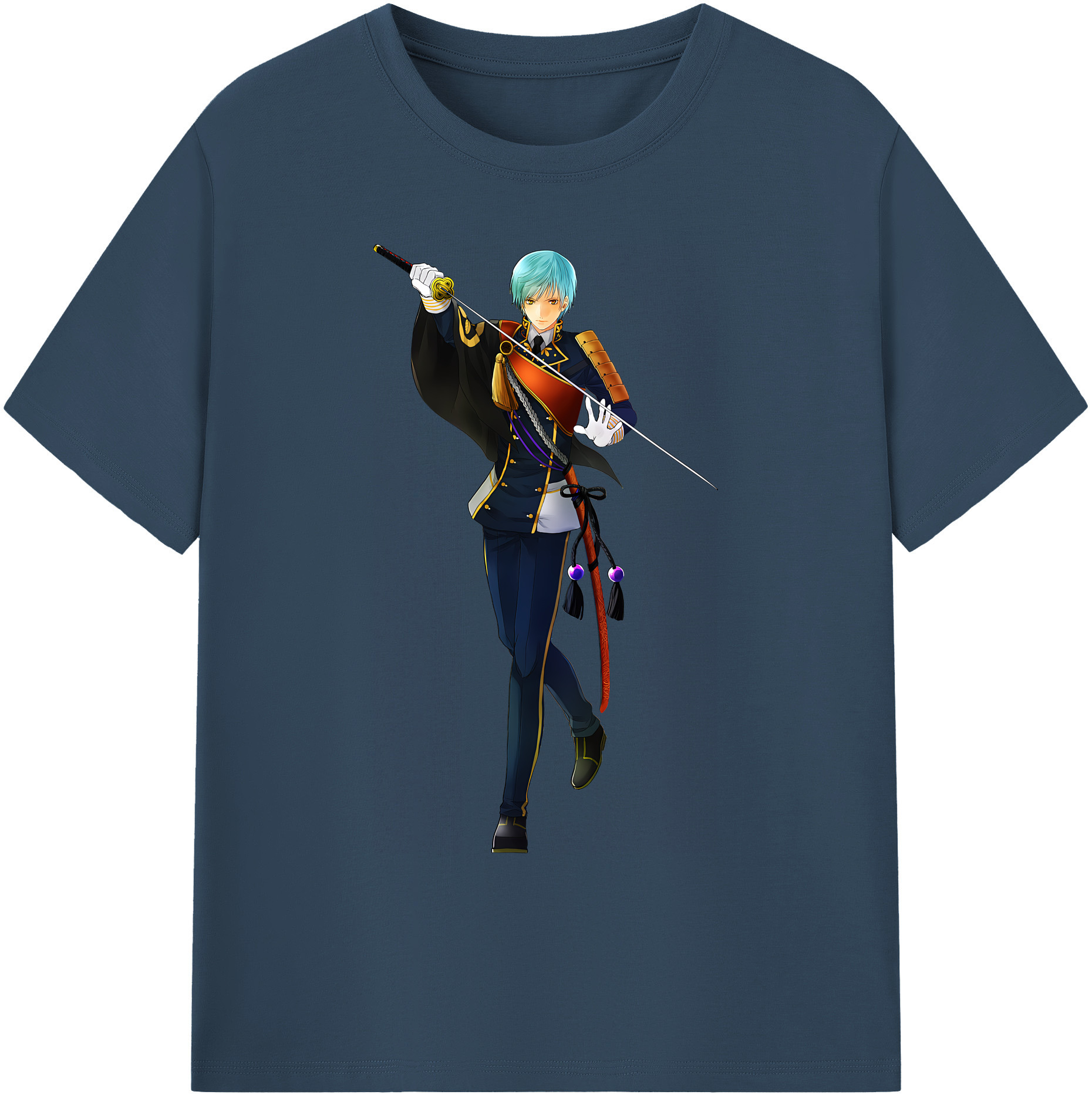 （画像用） 刀剣乱舞 Touken Ranbu 綿100％ メンズ半袖Tシャツ｜肌触りやわらか＆通気性