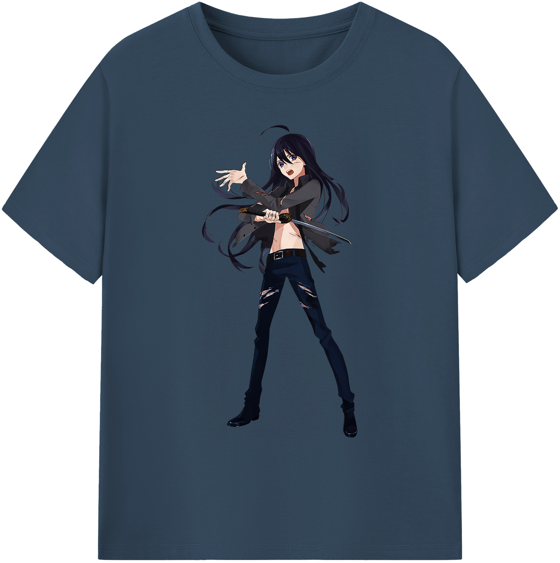 （画像用） 刀剣乱舞 Touken Ranbu 綿100％ メンズ半袖Tシャツ｜肌触りやわらか＆通気性