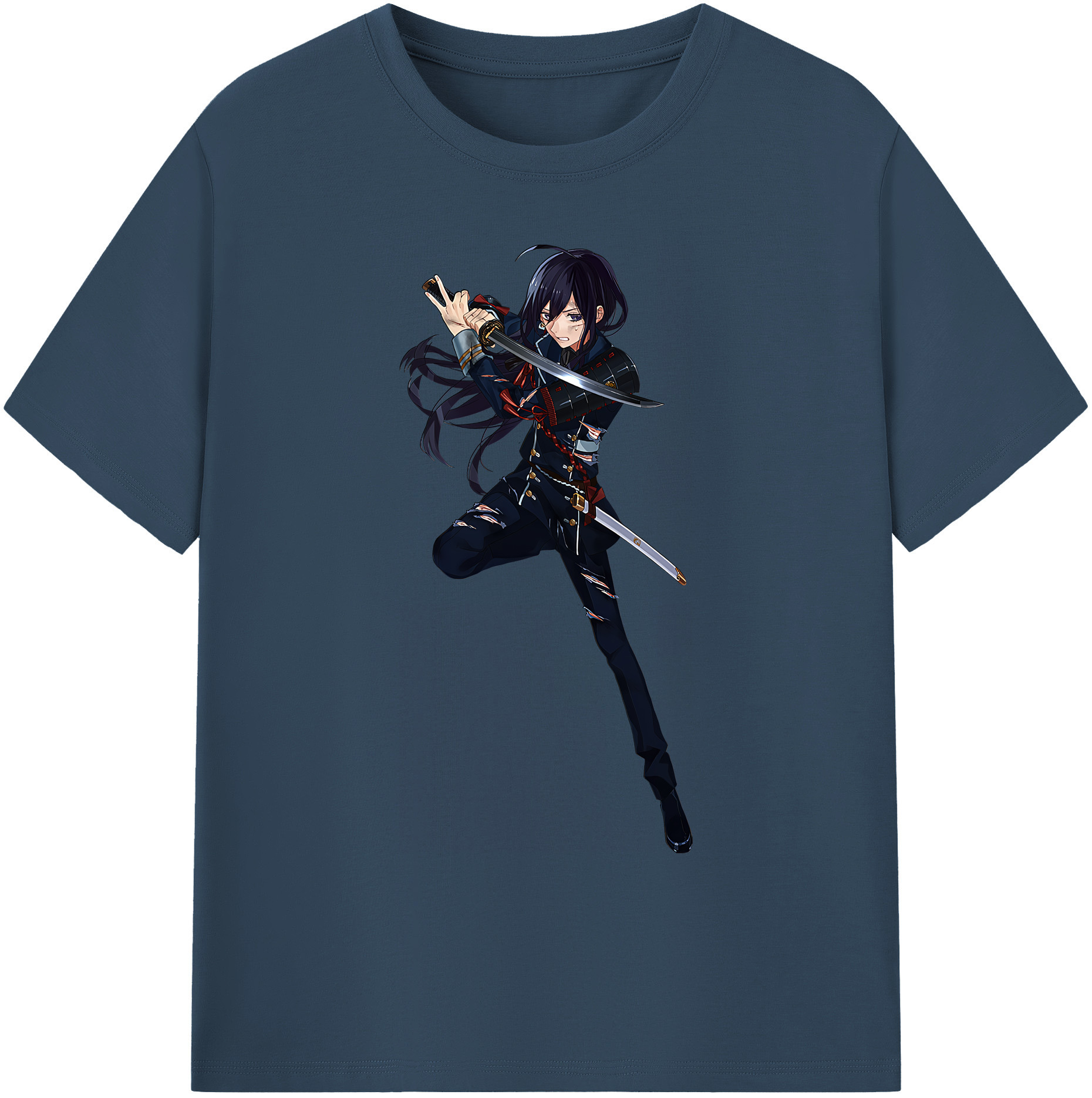 （画像用） 刀剣乱舞 Touken Ranbu 綿100％ メンズ半袖Tシャツ｜肌触りやわらか＆通気性