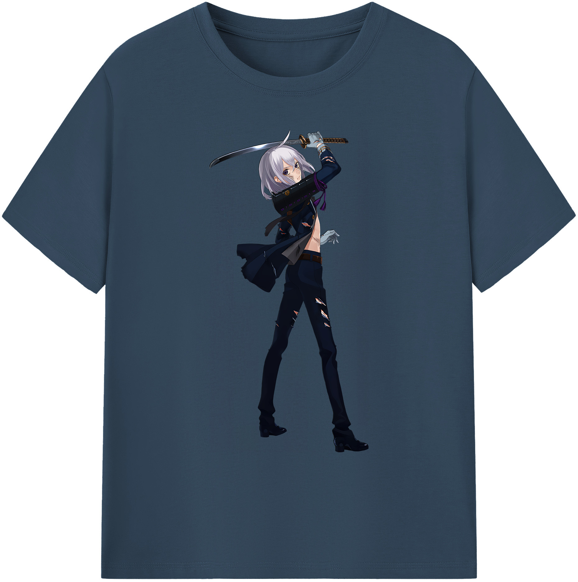（画像用） 刀剣乱舞 Touken Ranbu 綿100％ メンズ半袖Tシャツ｜肌触りやわらか＆通気性