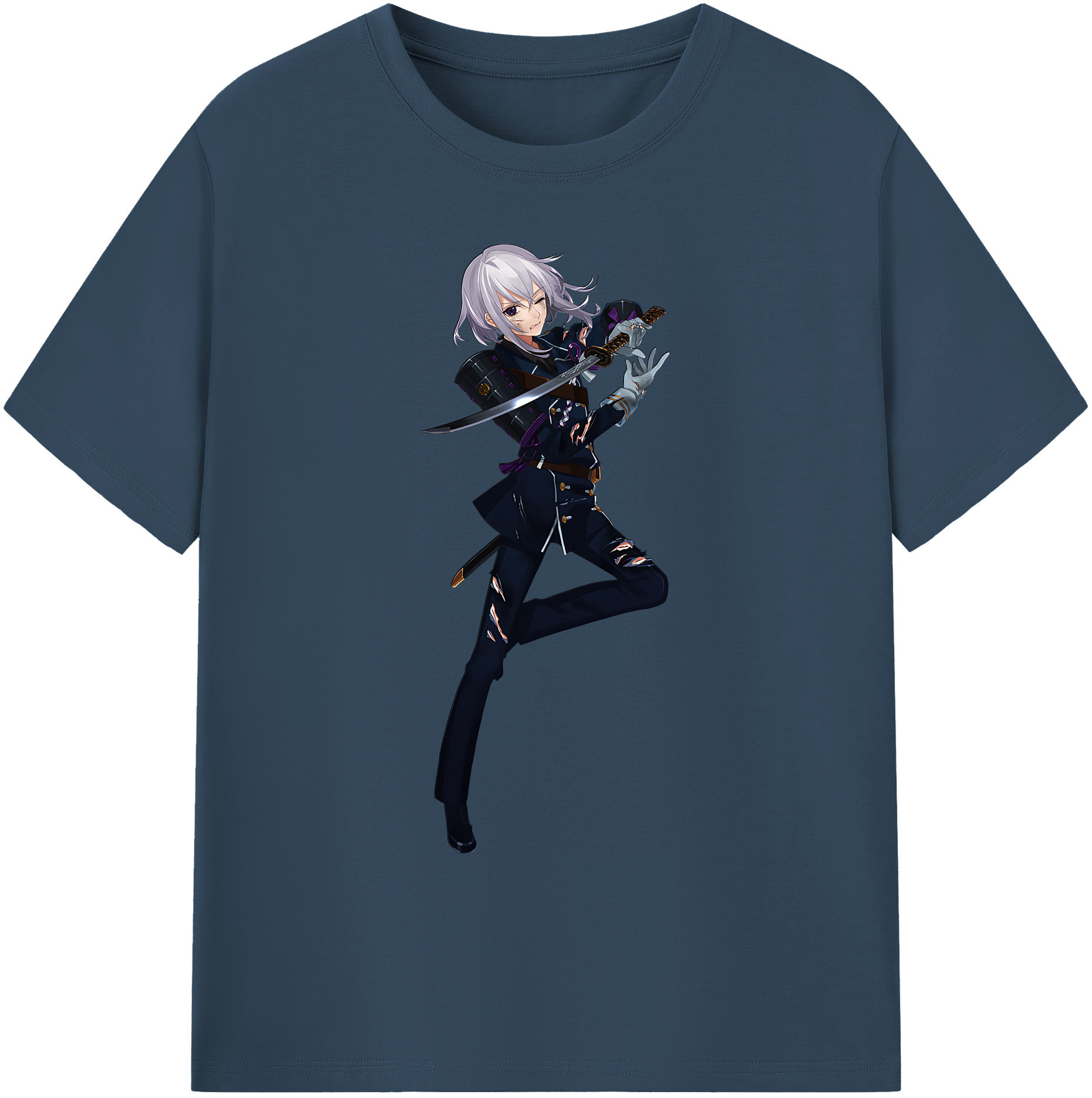 （画像用） 刀剣乱舞 Touken Ranbu 綿100％ メンズ半袖Tシャツ｜肌触りやわらか＆通気性