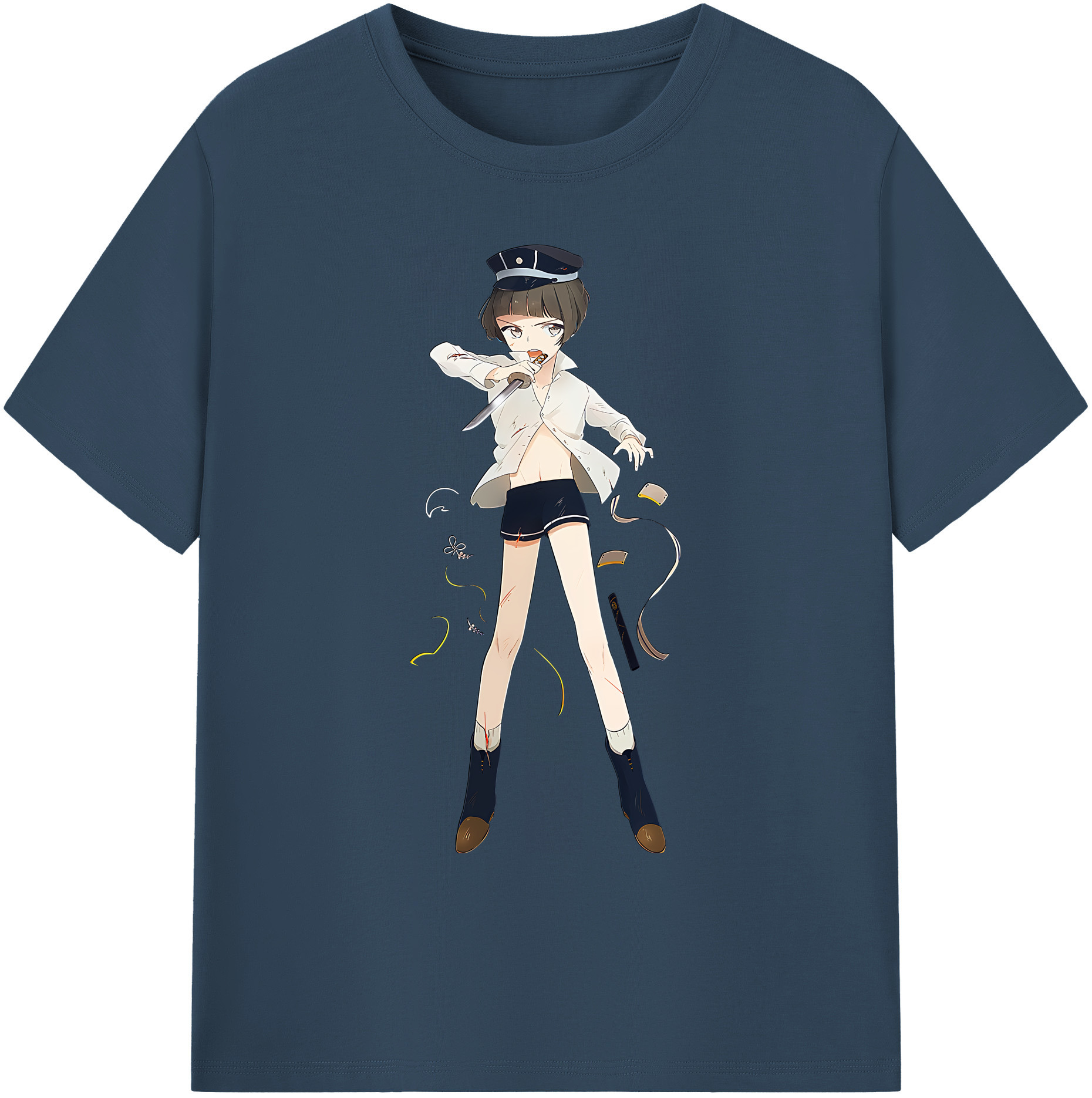 （画像用） 刀剣乱舞 Touken Ranbu 綿100％ メンズ半袖Tシャツ｜肌触りやわらか＆通気性