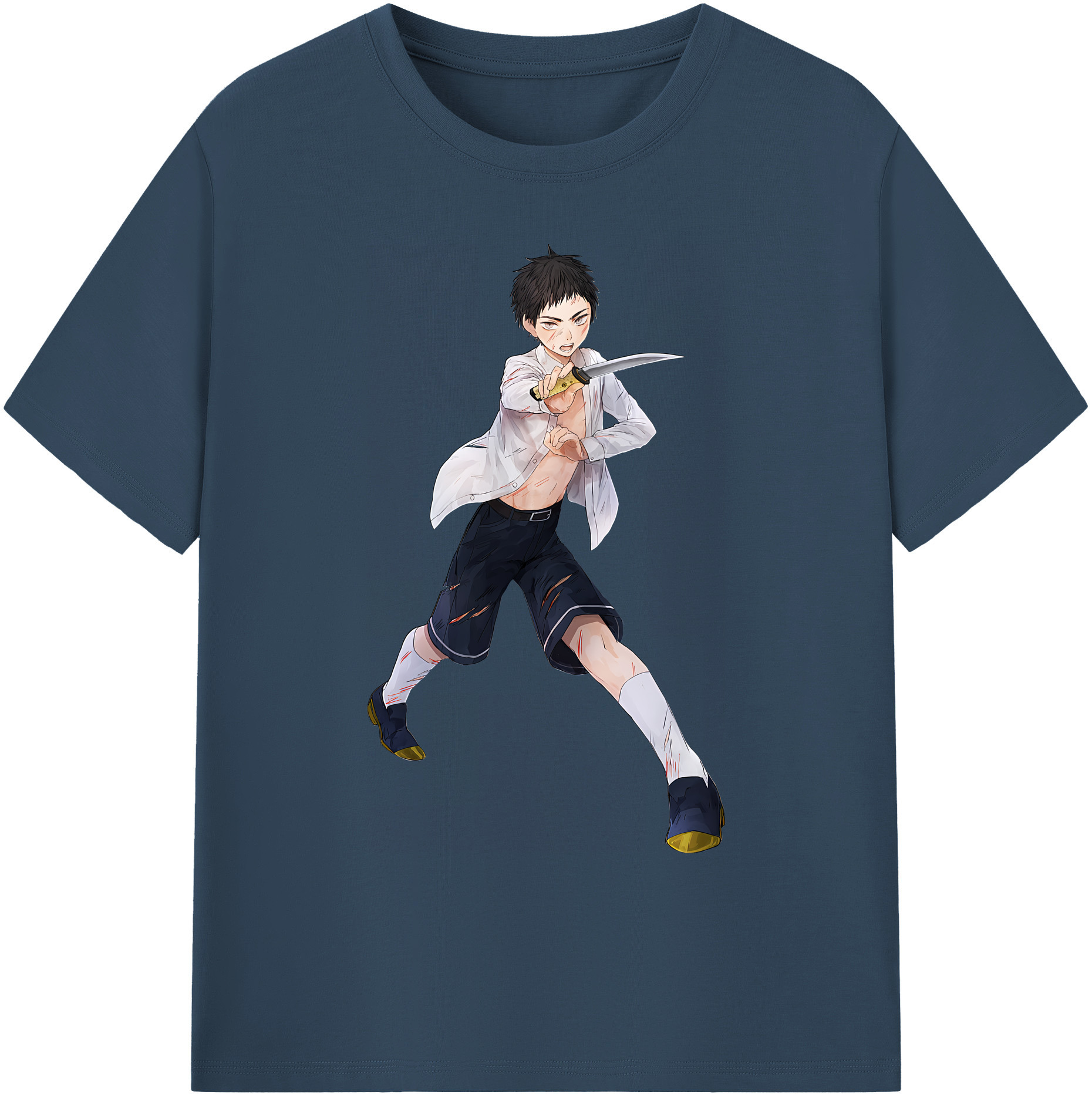 （画像用） 刀剣乱舞 Touken Ranbu 綿100％ メンズ半袖Tシャツ｜肌触りやわらか＆通気性
