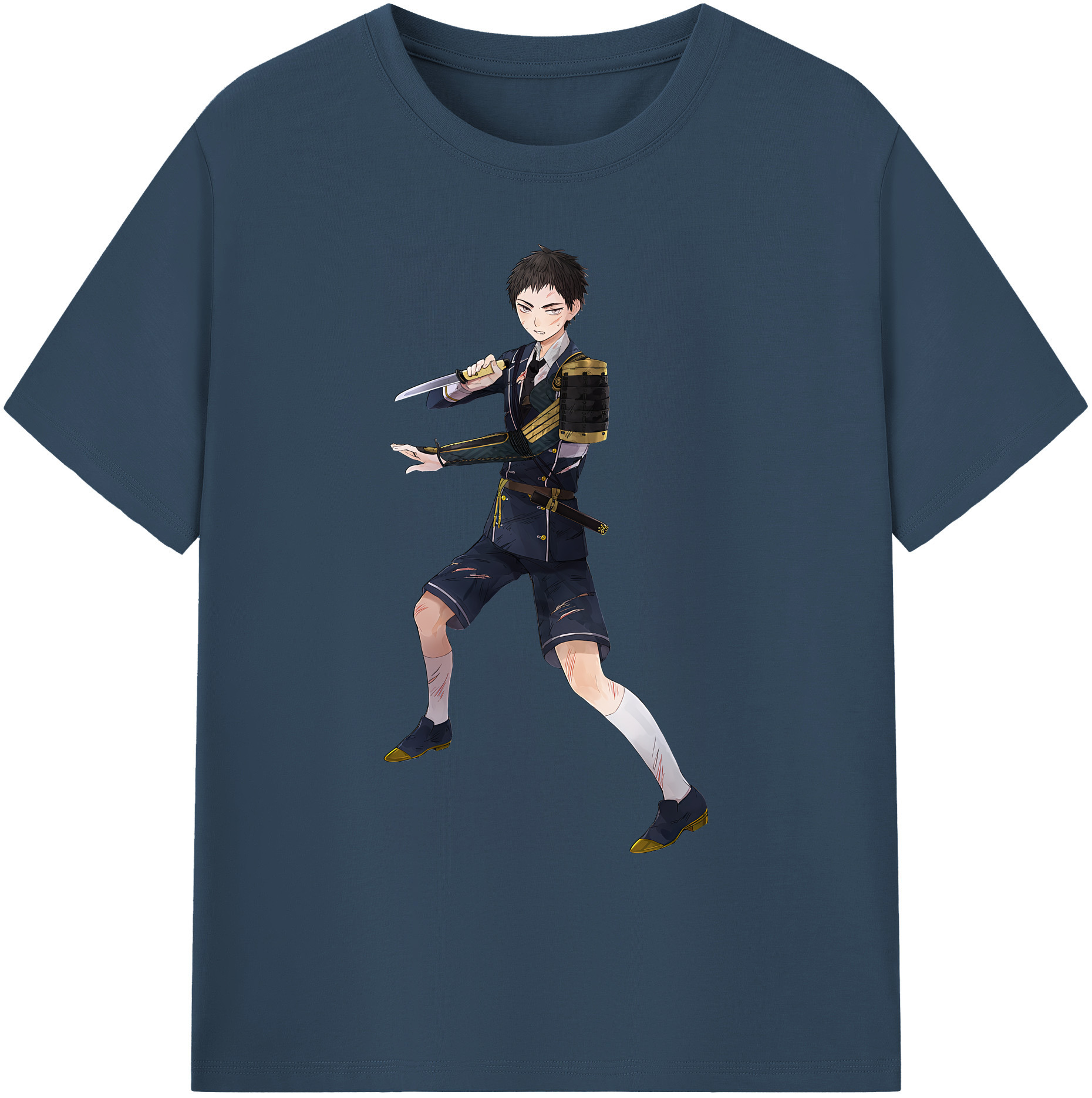 （画像用） 刀剣乱舞 Touken Ranbu 綿100％ メンズ半袖Tシャツ｜肌触りやわらか＆通気性