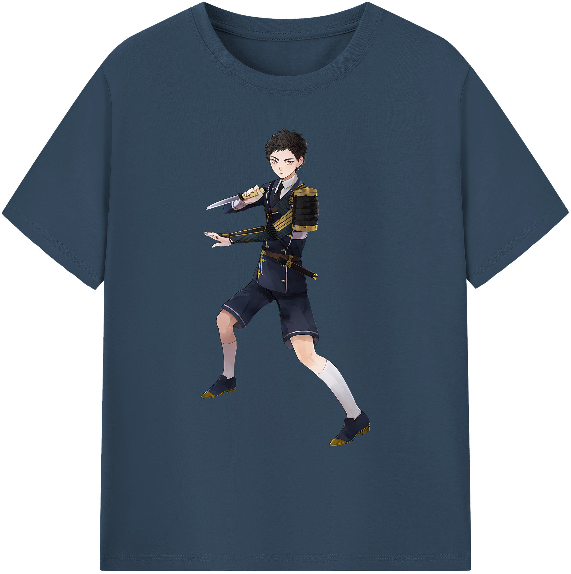 （画像用） 刀剣乱舞 Touken Ranbu 綿100％ メンズ半袖Tシャツ｜肌触りやわらか＆通気性