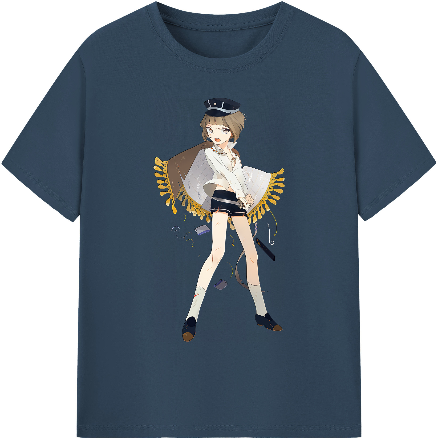 （画像用） 刀剣乱舞 Touken Ranbu 綿100％ メンズ半袖Tシャツ｜肌触りやわらか＆通気性