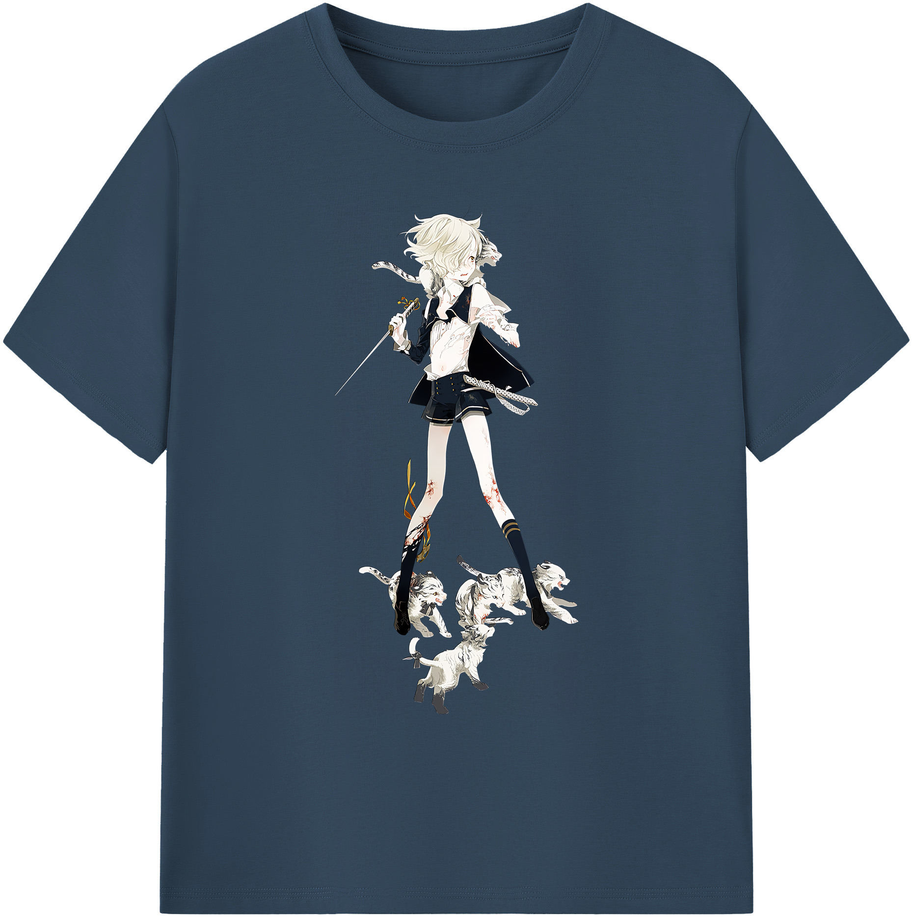（画像用） 刀剣乱舞 Touken Ranbu 綿100％ メンズ半袖Tシャツ｜肌触りやわらか＆通気性