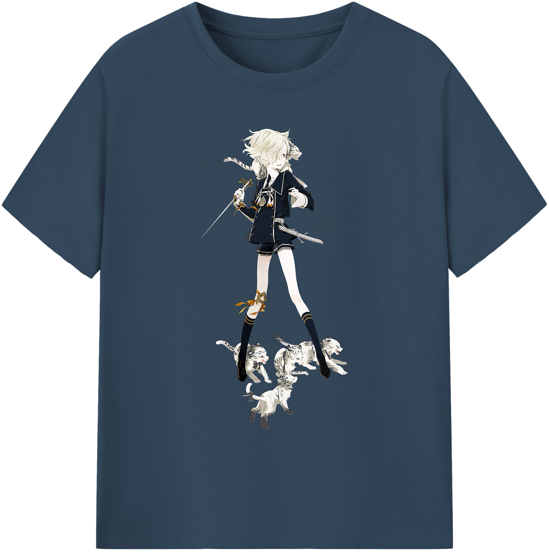 （画像用） 刀剣乱舞 Touken Ranbu 綿100％ メンズ半袖Tシャツ｜肌触りやわらか＆通気性