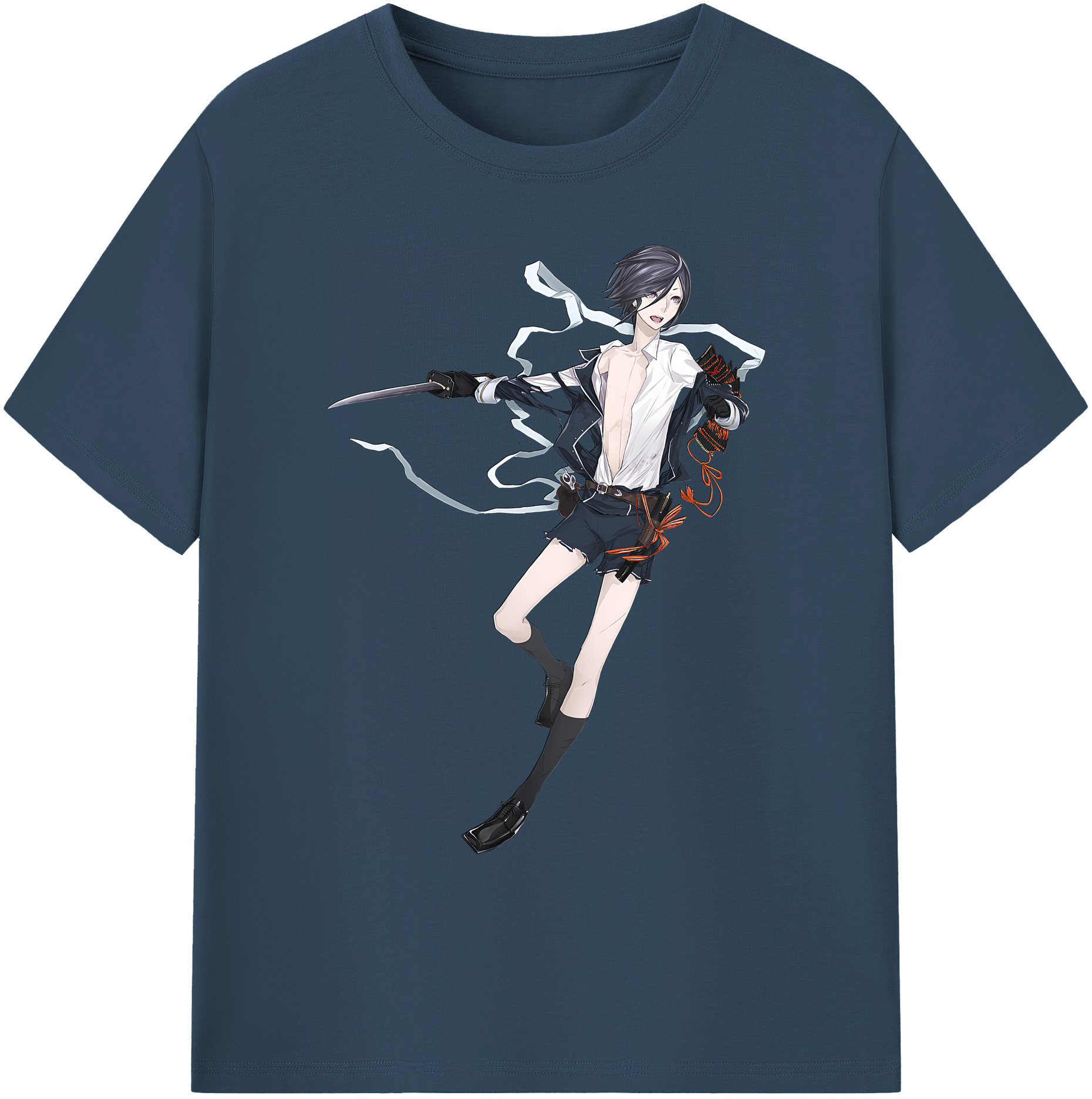 （画像用） 刀剣乱舞 Touken Ranbu 綿100％ メンズ半袖Tシャツ｜肌触りやわらか＆通気性