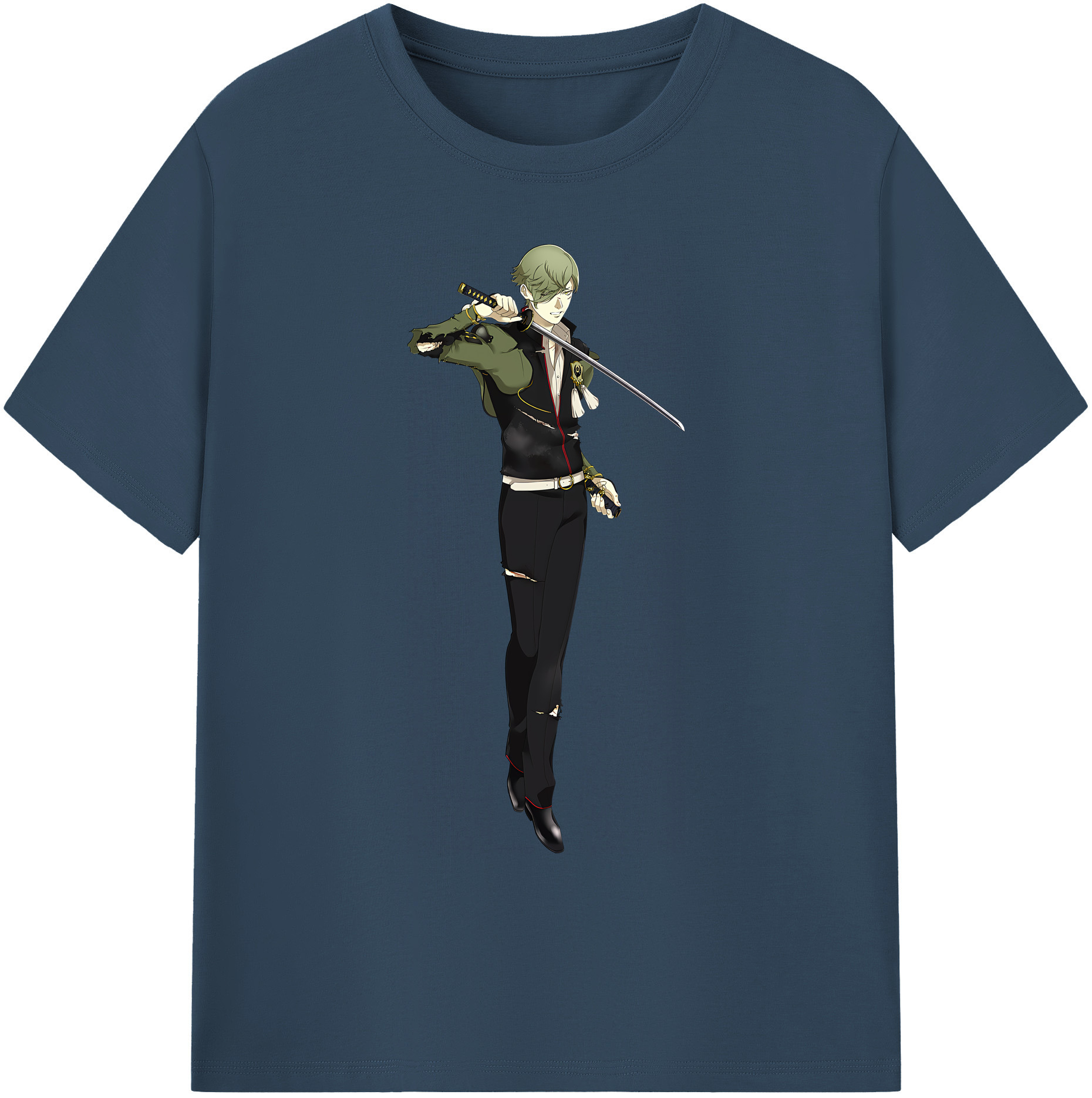 （画像用） 刀剣乱舞 Touken Ranbu 綿100％ メンズ半袖Tシャツ｜肌触りやわらか＆通気性