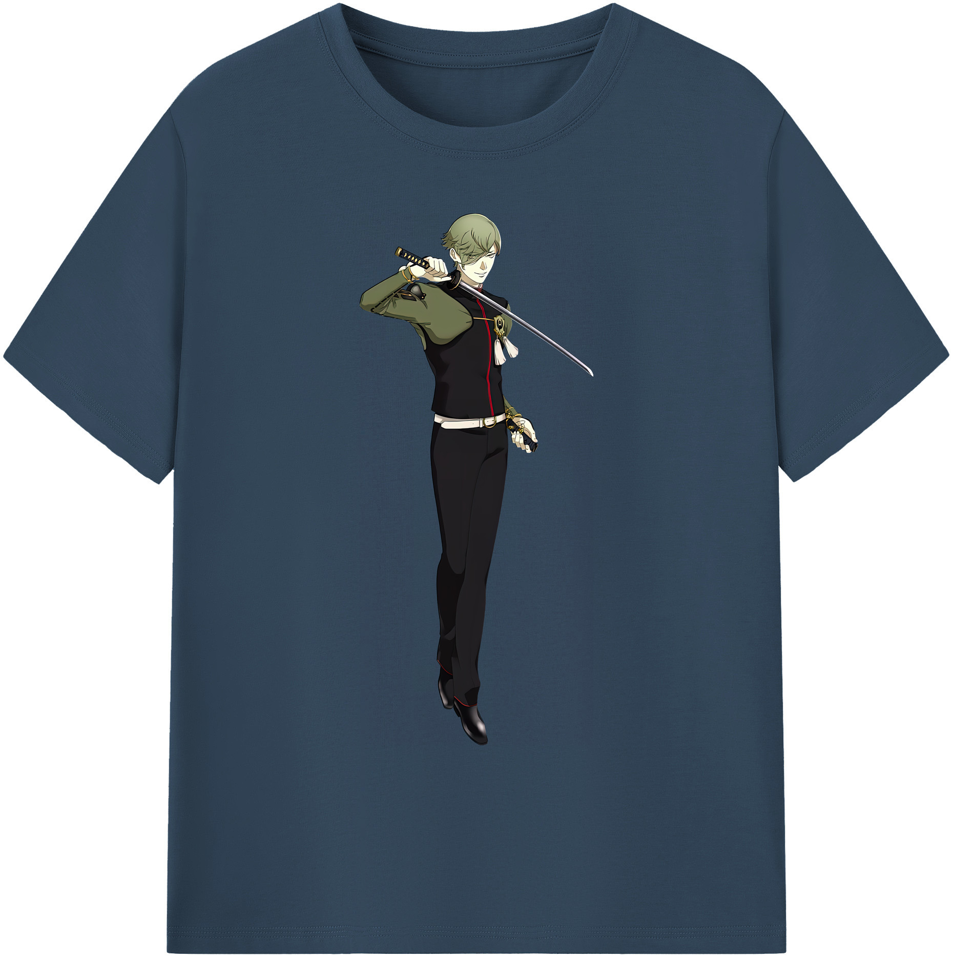 （画像用） 刀剣乱舞 Touken Ranbu 綿100％ メンズ半袖Tシャツ｜肌触りやわらか＆通気性