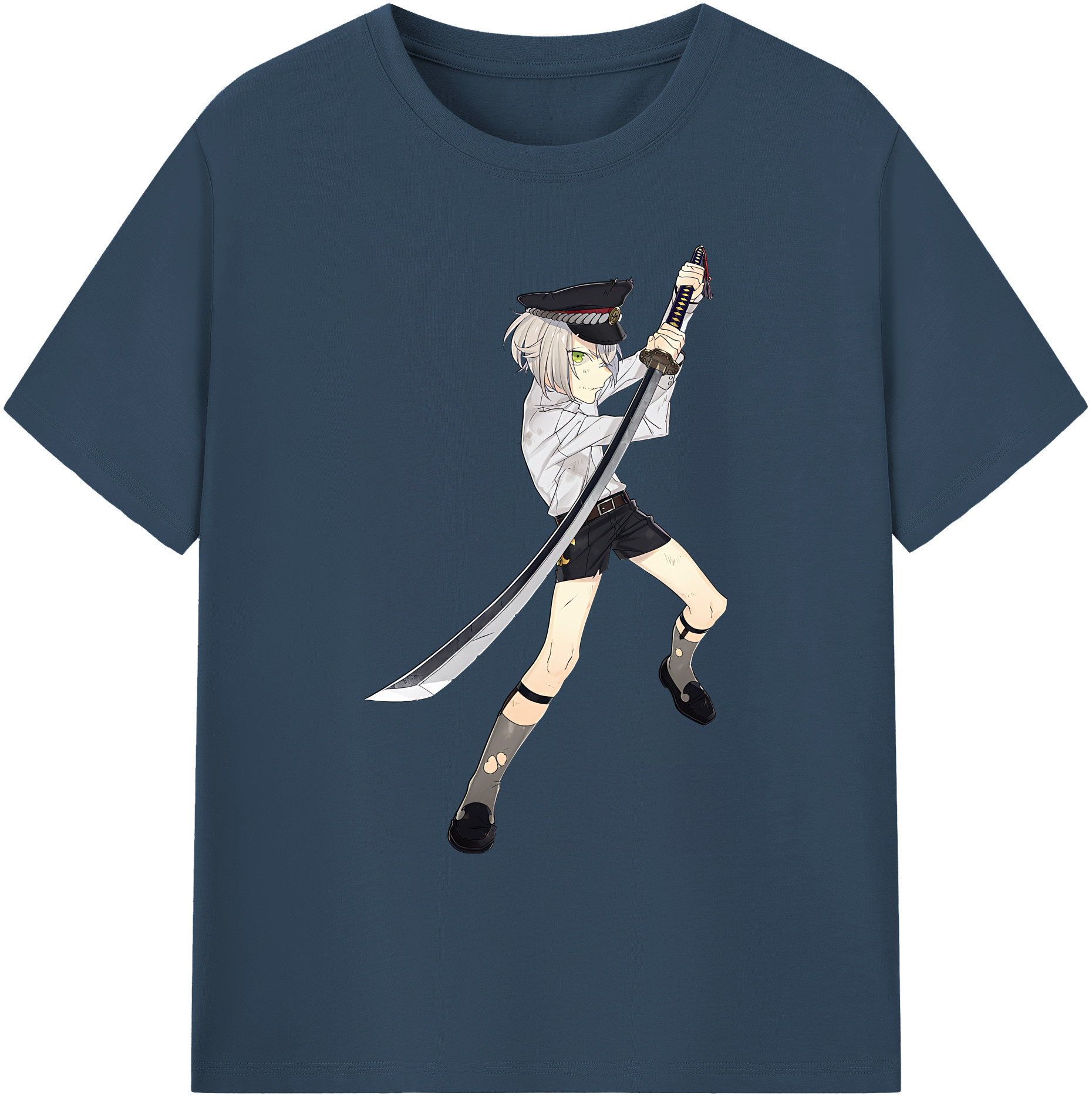 （画像用） 刀剣乱舞 Touken Ranbu 綿100％ メンズ半袖Tシャツ｜肌触りやわらか＆通気性