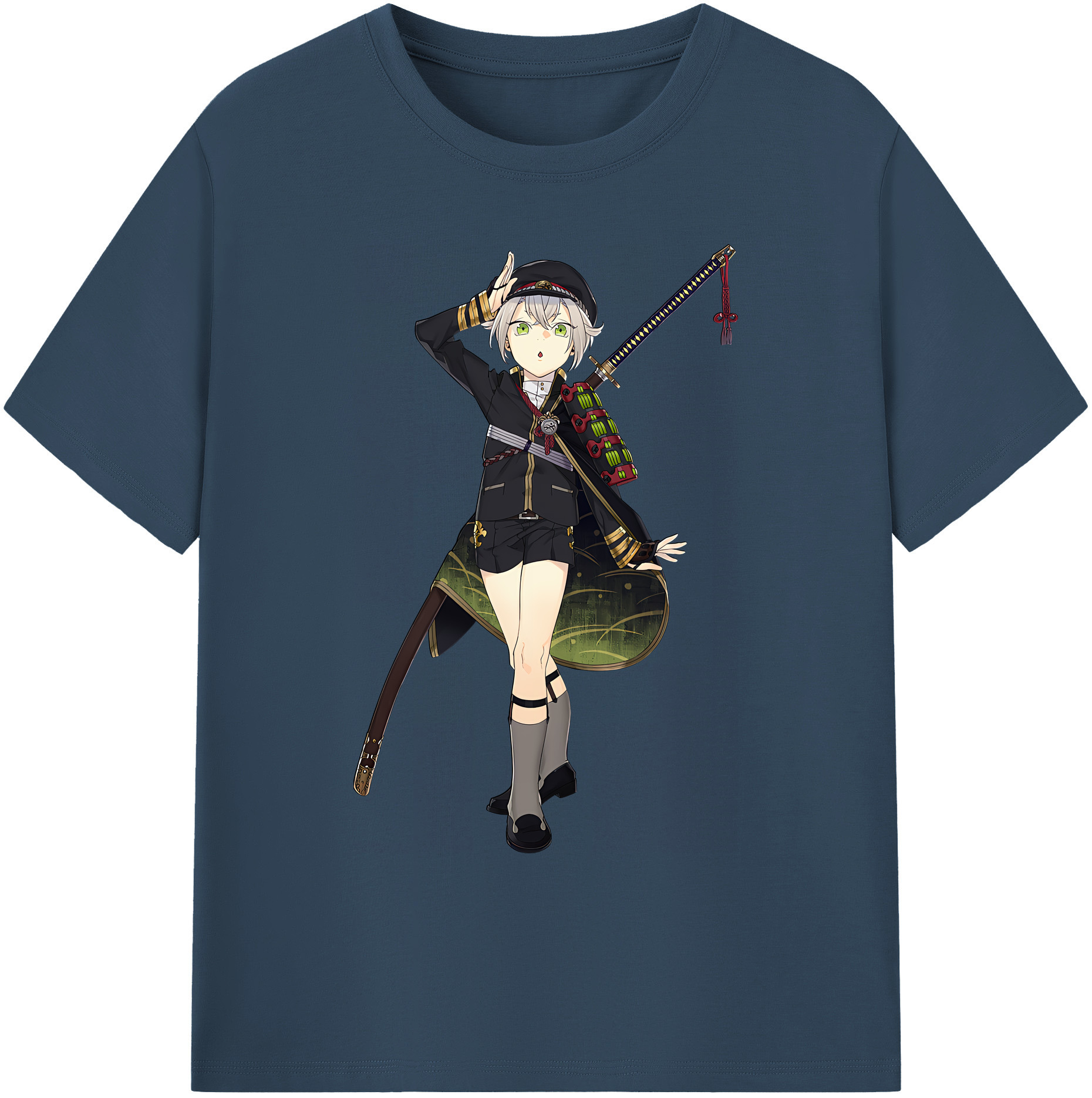 （画像用） 刀剣乱舞 Touken Ranbu 綿100％ メンズ半袖Tシャツ｜肌触りやわらか＆通気性