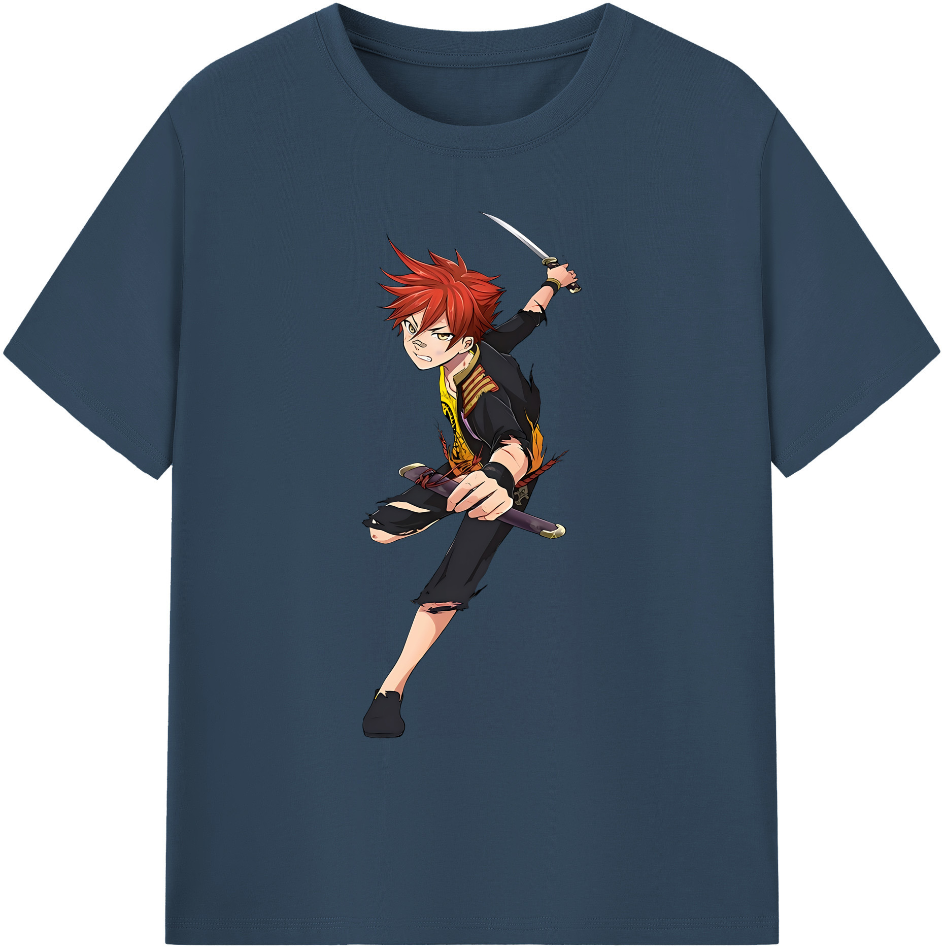 （画像用） 刀剣乱舞 Touken Ranbu 綿100％ メンズ半袖Tシャツ｜肌触りやわらか＆通気性