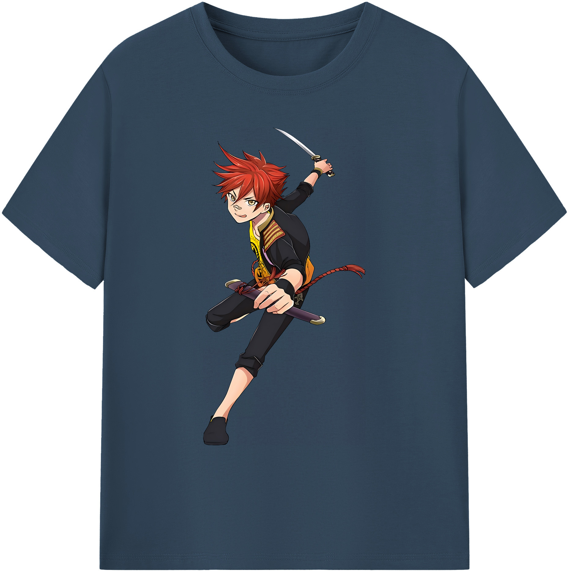 （画像用） 刀剣乱舞 Touken Ranbu 綿100％ メンズ半袖Tシャツ｜肌触りやわらか＆通気性