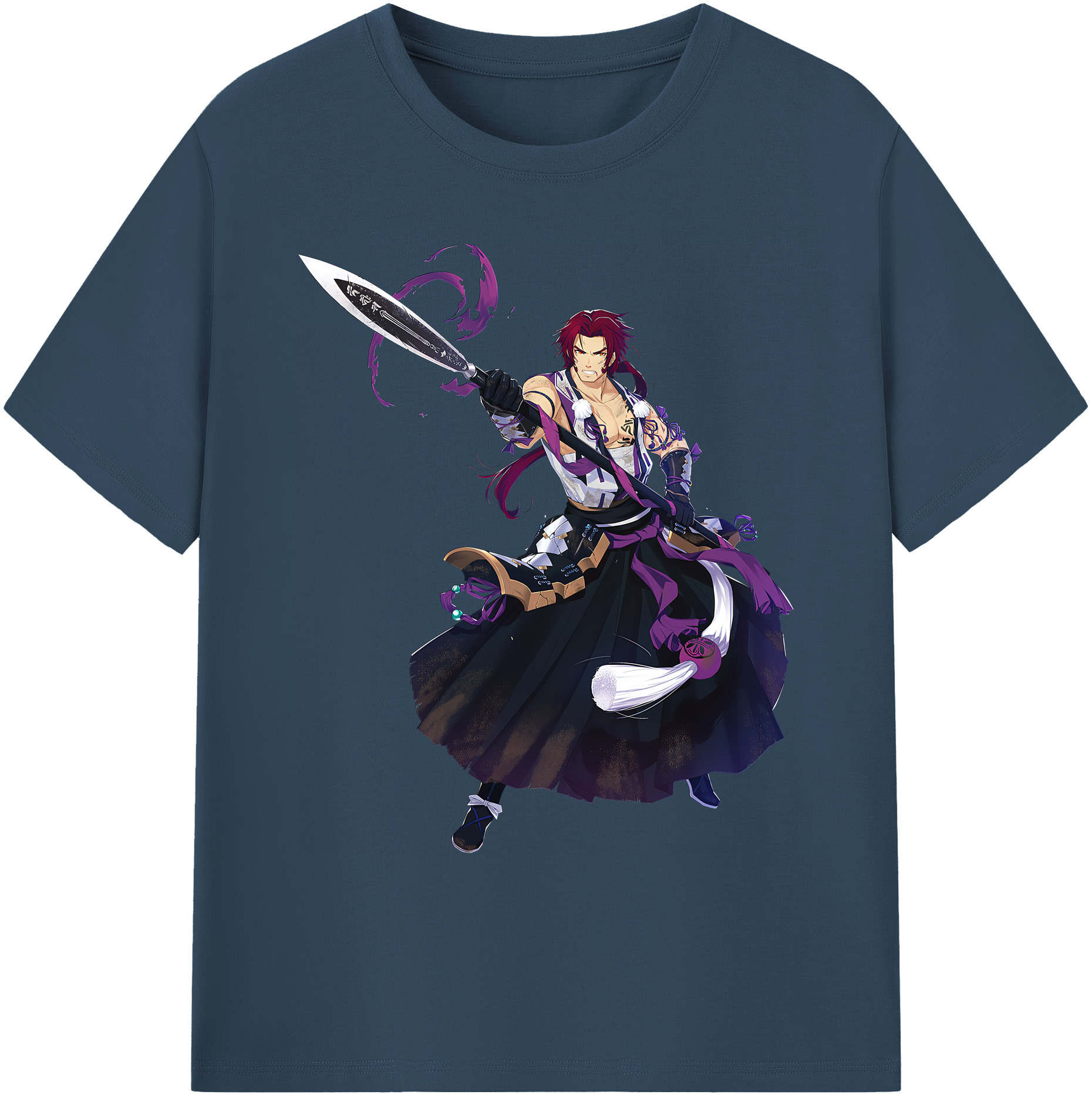 （画像用） 刀剣乱舞 Touken Ranbu 綿100％ メンズ半袖Tシャツ｜肌触りやわらか＆通気性