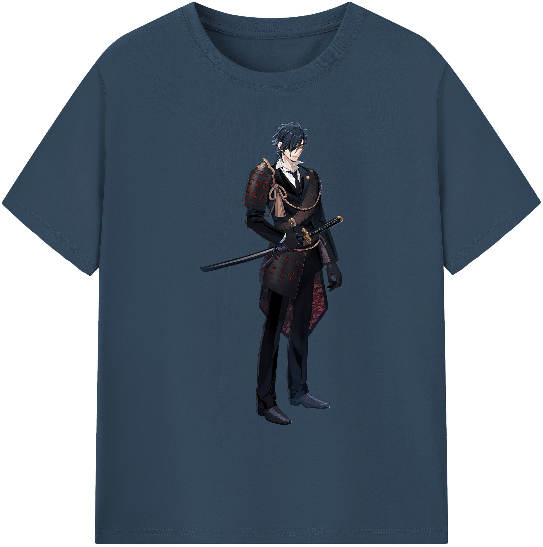 （画像用） 刀剣乱舞 Touken Ranbu 綿100％ メンズ半袖Tシャツ｜肌触りやわらか＆通気性