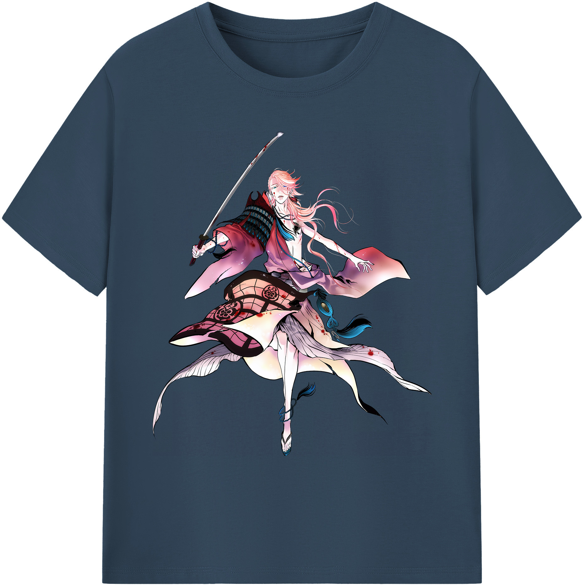 （画像用） 刀剣乱舞 Touken Ranbu 綿100％ メンズ半袖Tシャツ｜肌触りやわらか＆通気性