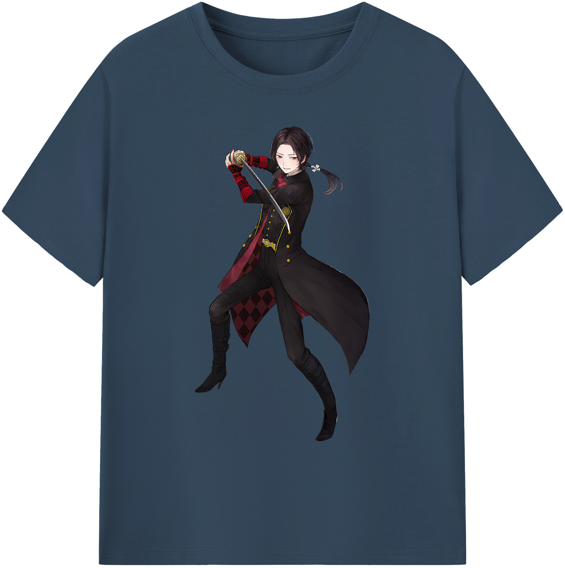 （画像用） 刀剣乱舞 Touken Ranbu 綿100％ メンズ半袖Tシャツ｜肌触りやわらか＆通気性