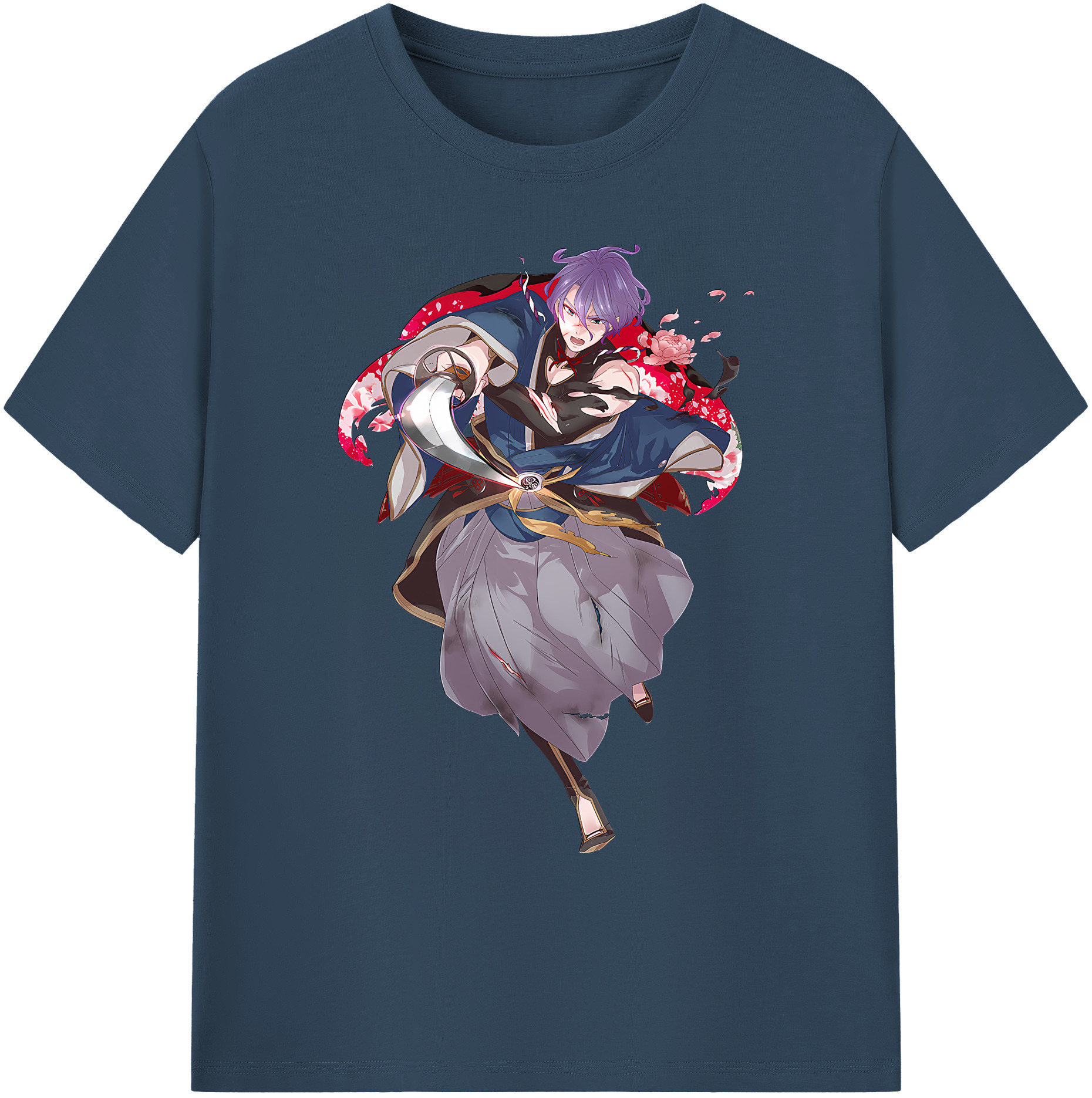 （画像用） 刀剣乱舞 Touken Ranbu 綿100％ メンズ半袖Tシャツ｜肌触りやわらか＆通気性