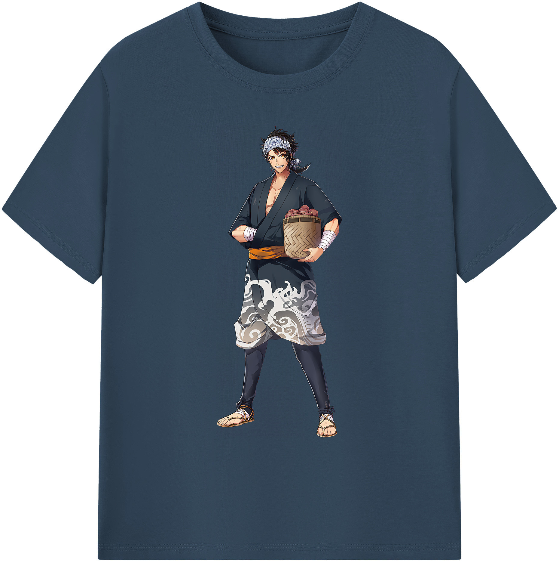 （画像用） 刀剣乱舞 Touken Ranbu 綿100％ メンズ半袖Tシャツ｜肌触りやわらか＆通気性