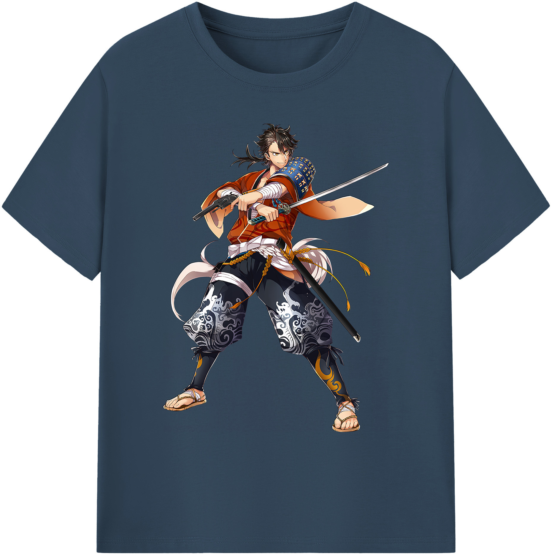 （画像用） 刀剣乱舞 Touken Ranbu 綿100％ メンズ半袖Tシャツ｜肌触りやわらか＆通気性