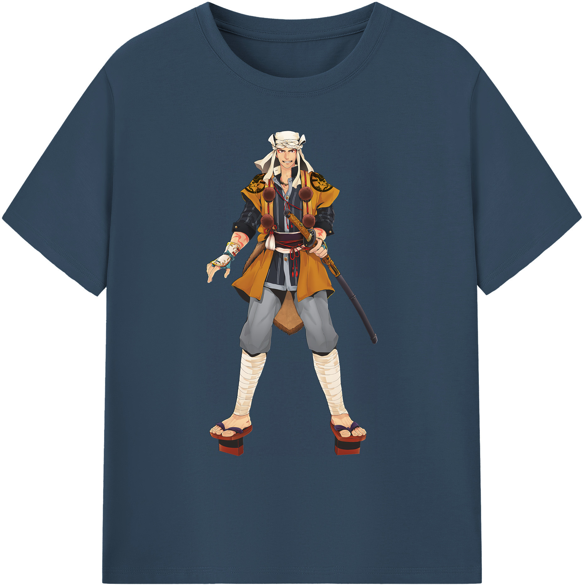 （画像用） 刀剣乱舞 Touken Ranbu 綿100％ メンズ半袖Tシャツ｜肌触りやわらか＆通気性